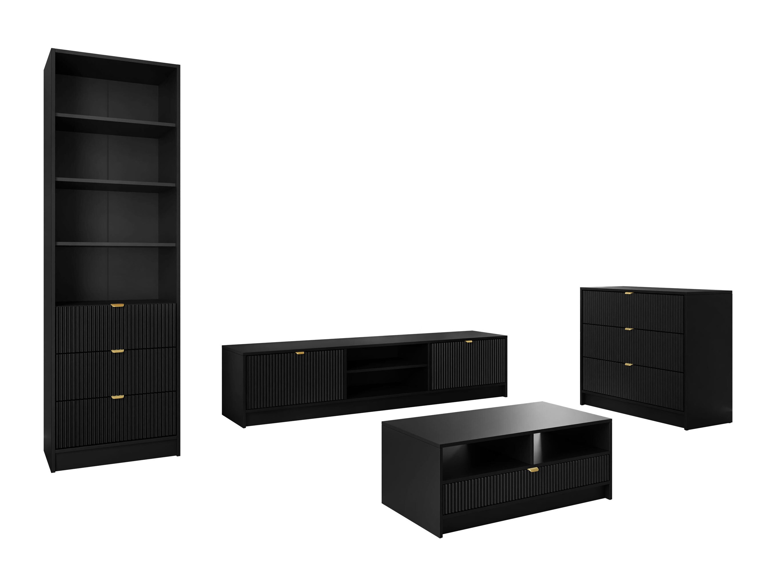 Stofusett Comfivo Papilio VII (Svartur)