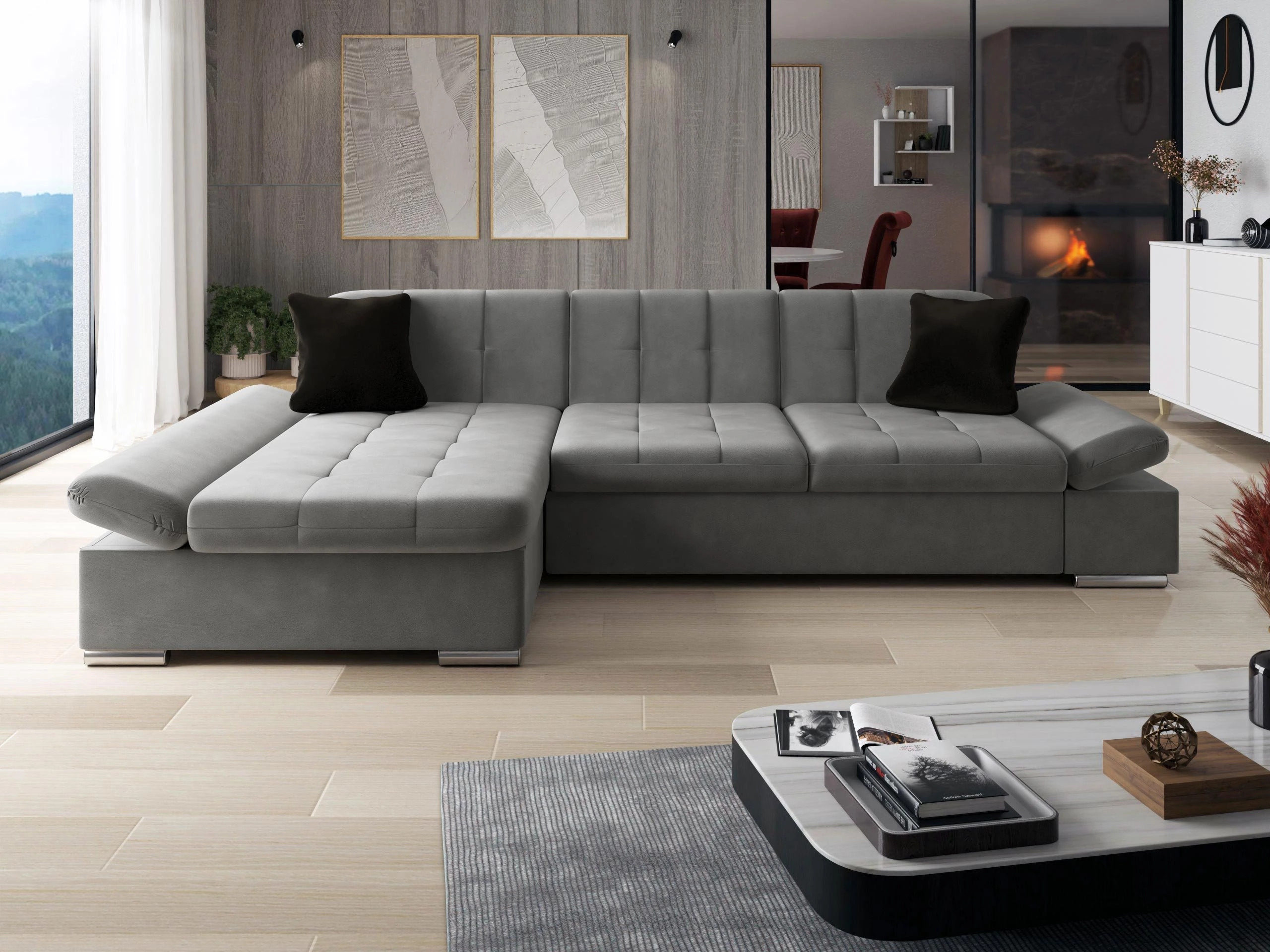 Horn­sófi Comfivo Serenitas (Magic Velvet 2217 + Magic Velvet 2219)