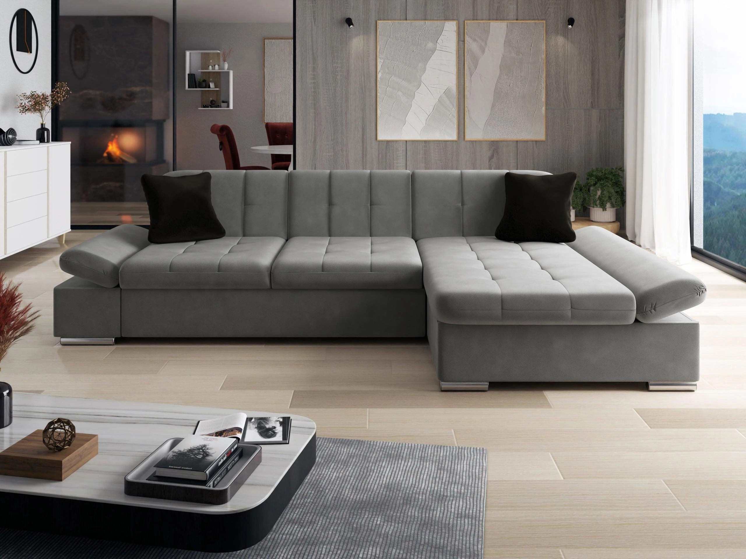 Horn­sófi Comfivo Serenitas (Magic Velvet 2217 + Magic Velvet 2219)