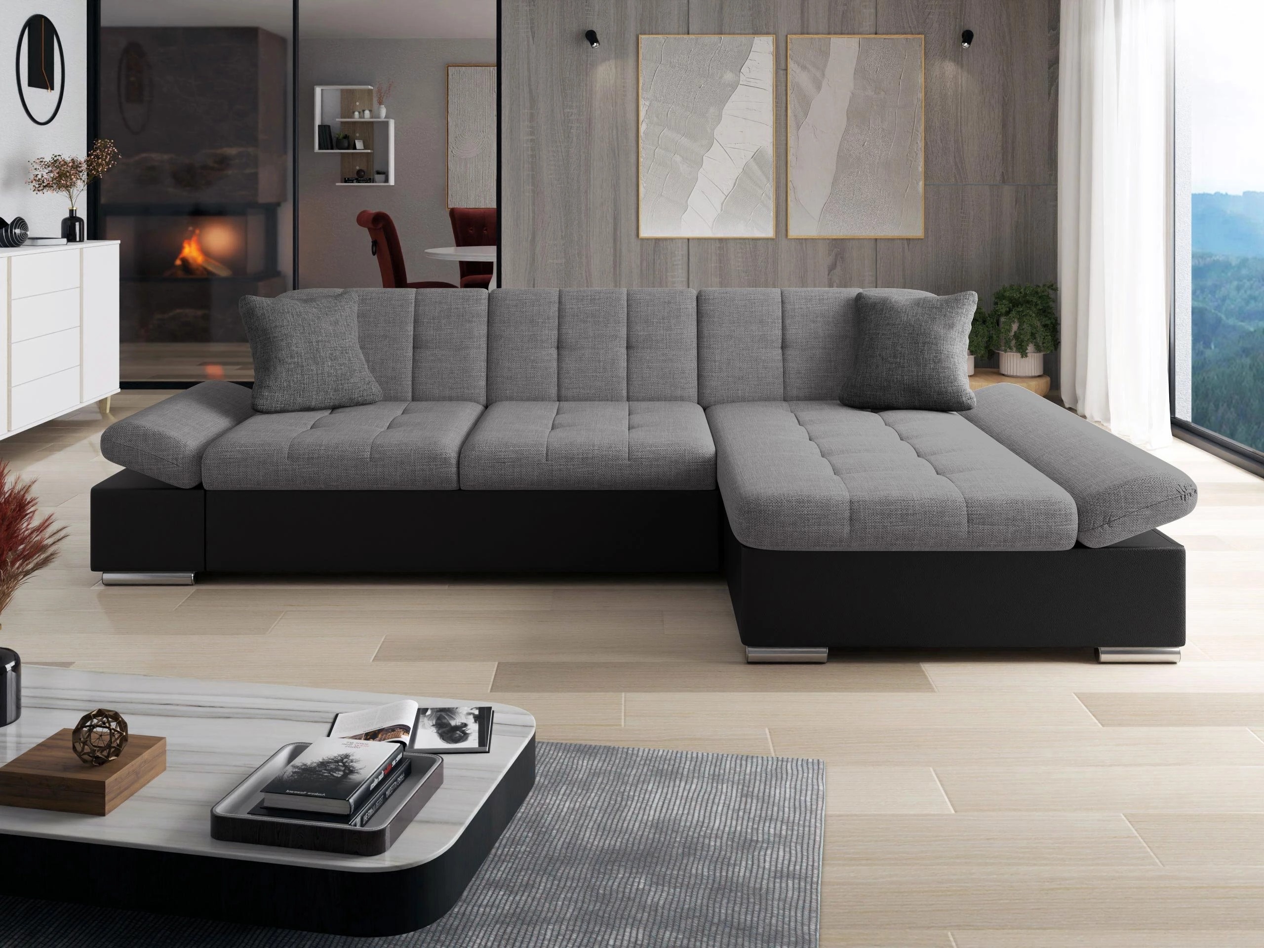 Horn­sófi Comfivo Serenitas (Soft 011 + Lux 05 + Lux 06)