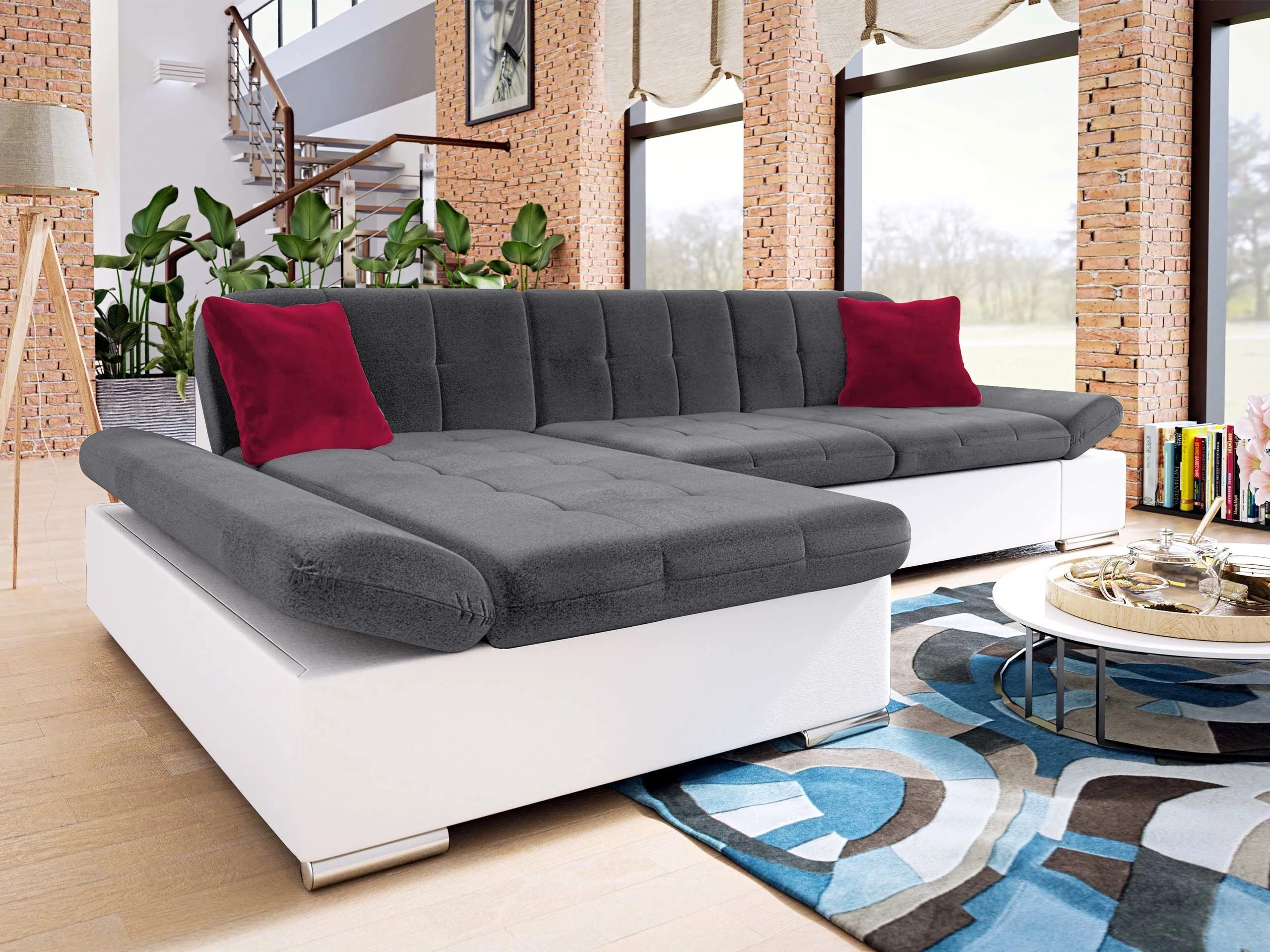 Horn­sófi Comfivo Serenitas (Soft 017 + Kronos 22 + Kronos 02)