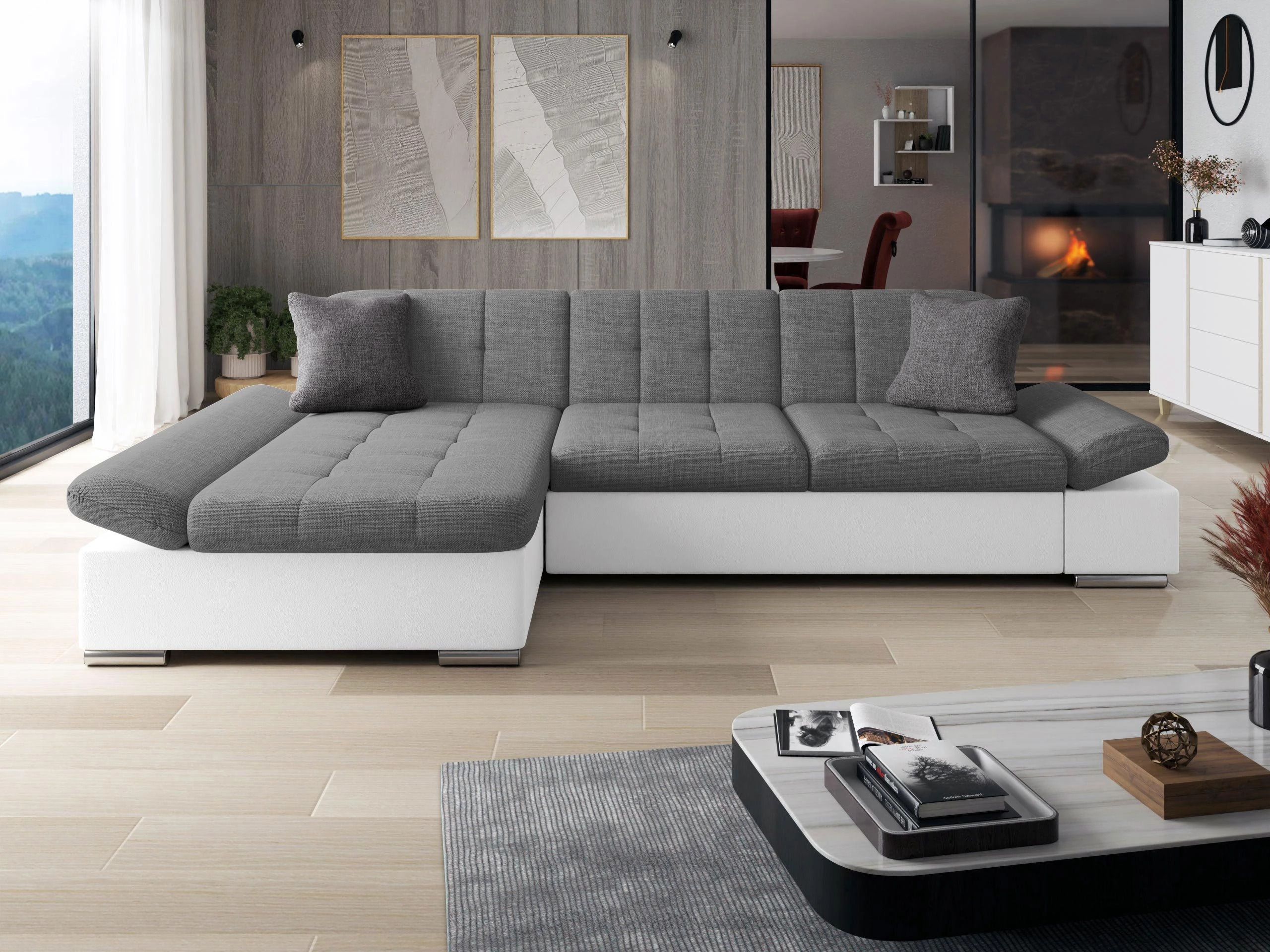 Horn­sófi Comfivo Serenitas (Soft 017 + Lux 05 + Lux 06)