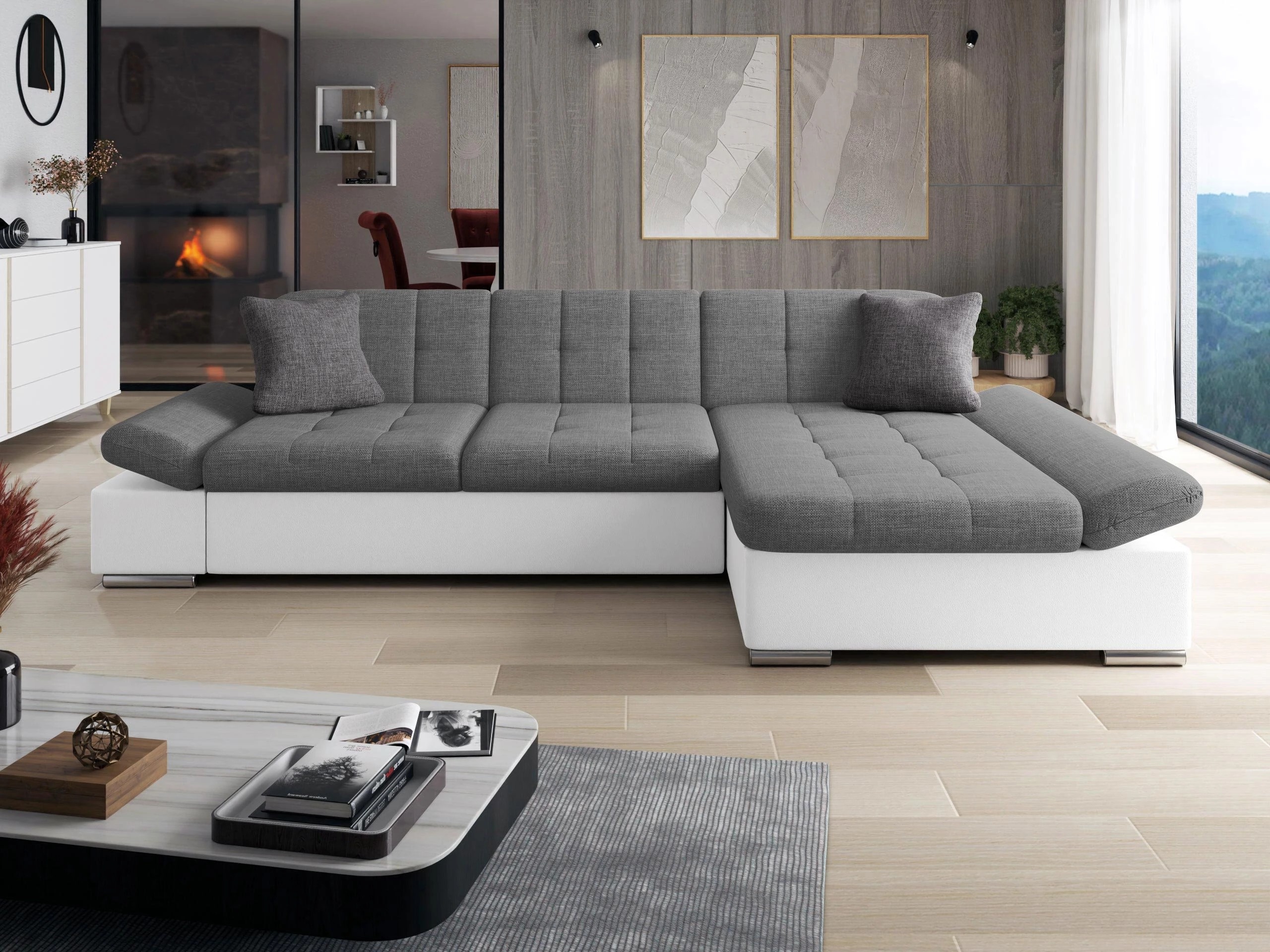 Horn­sófi Comfivo Serenitas (Soft 017 + Lux 05 + Lux 06)
