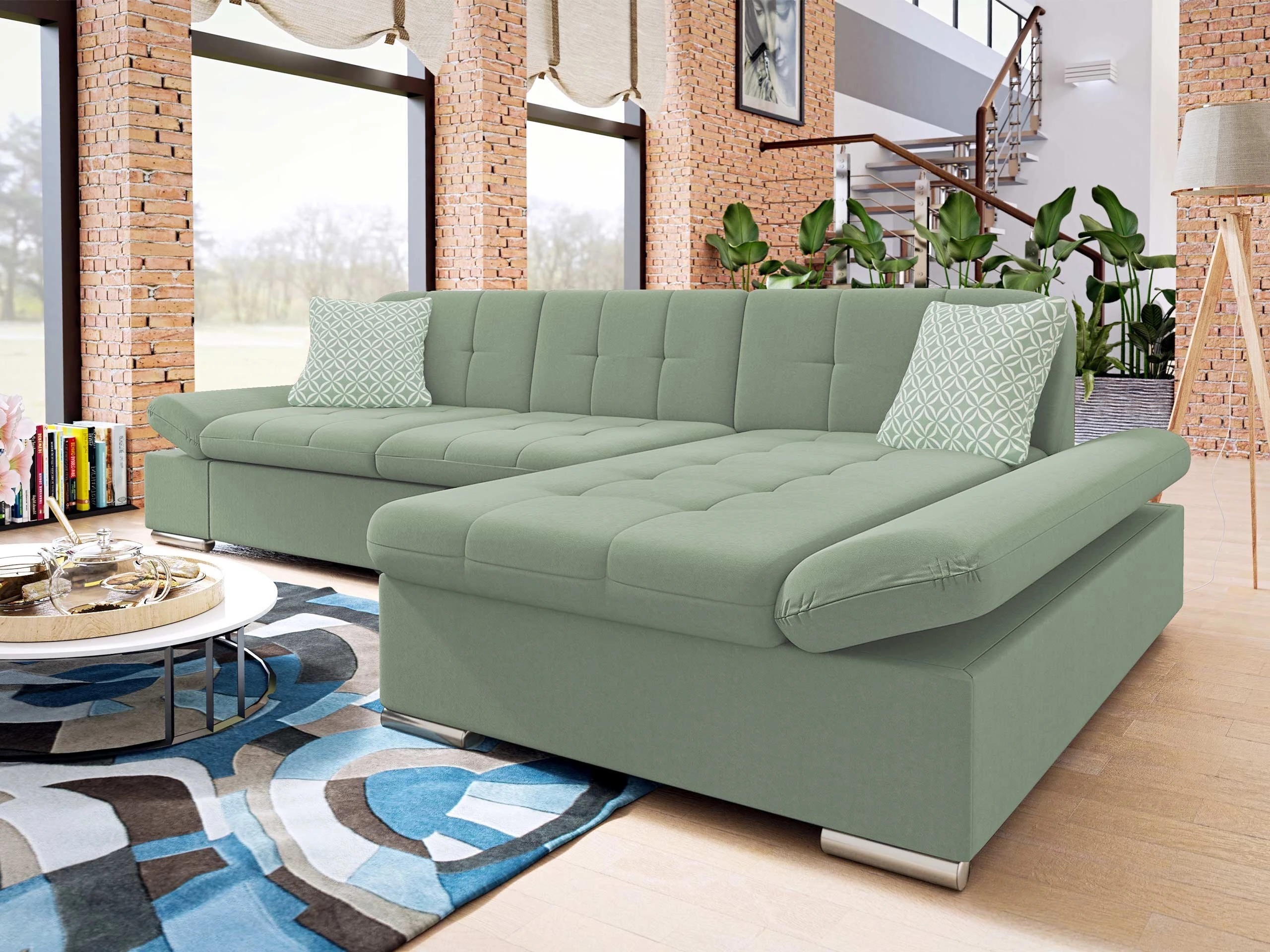 Horn­sófi Comfivo Serenitas (Uttario Velvet 2954 + Evo 29)