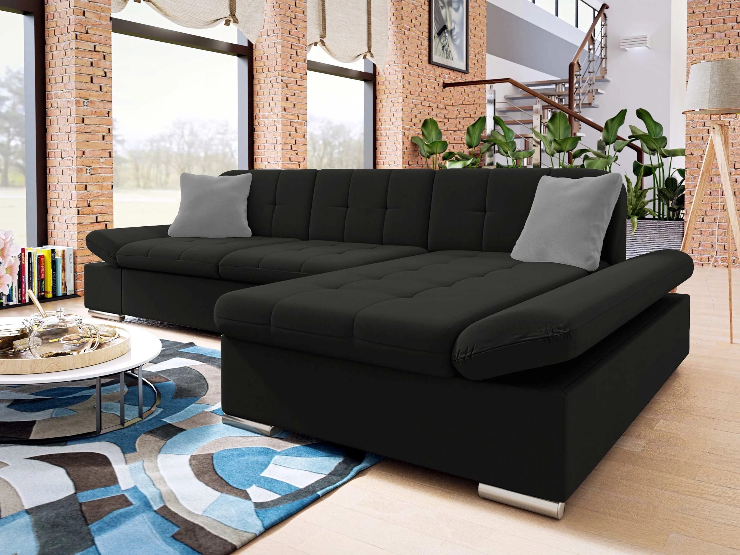 Horn­sófi Comfivo Serenitas (Uttario Velvet 2980 + Uttario Velvet 2972)