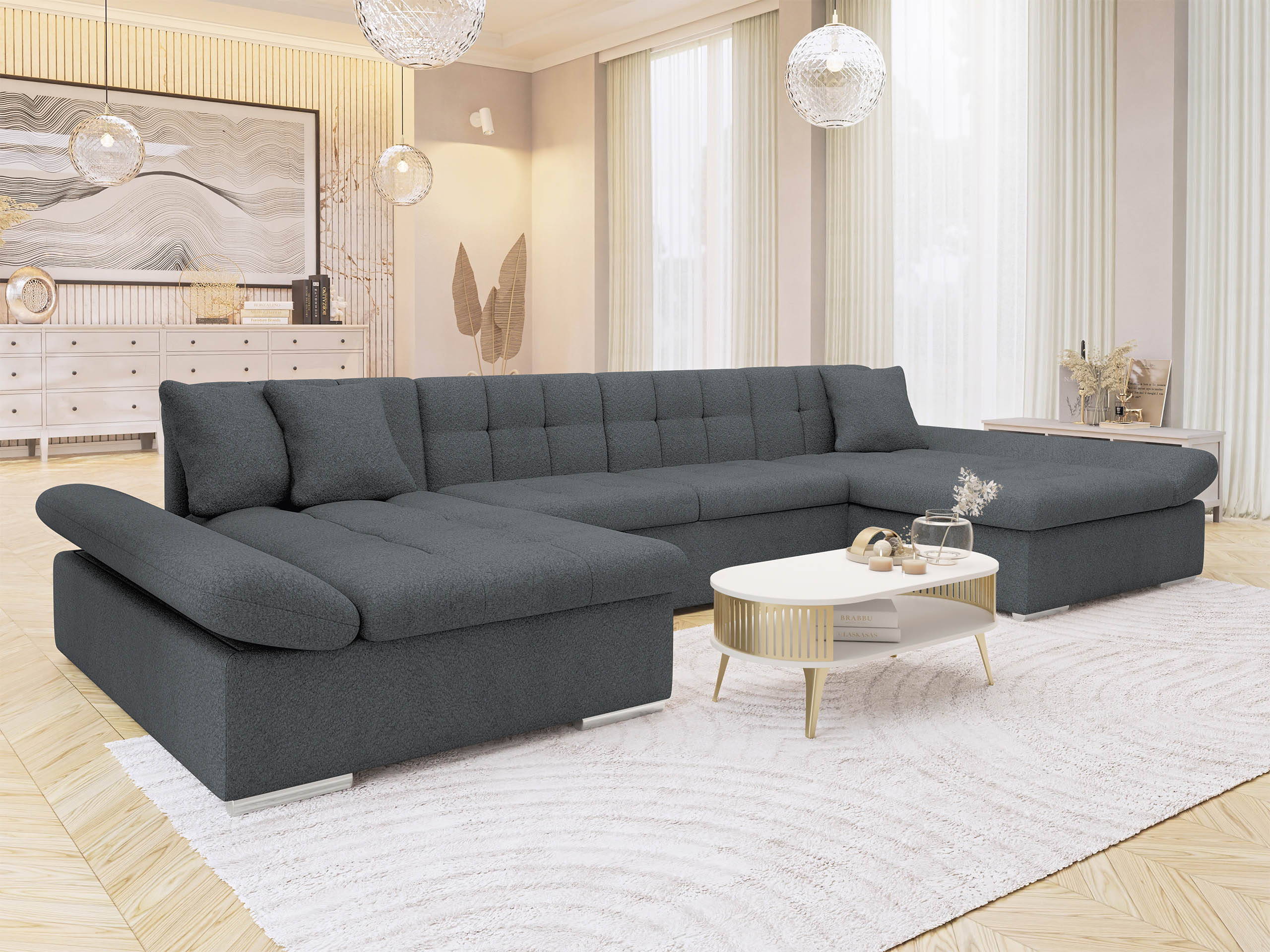 Horn­sófi Comfivo Ficus (Coral 80)