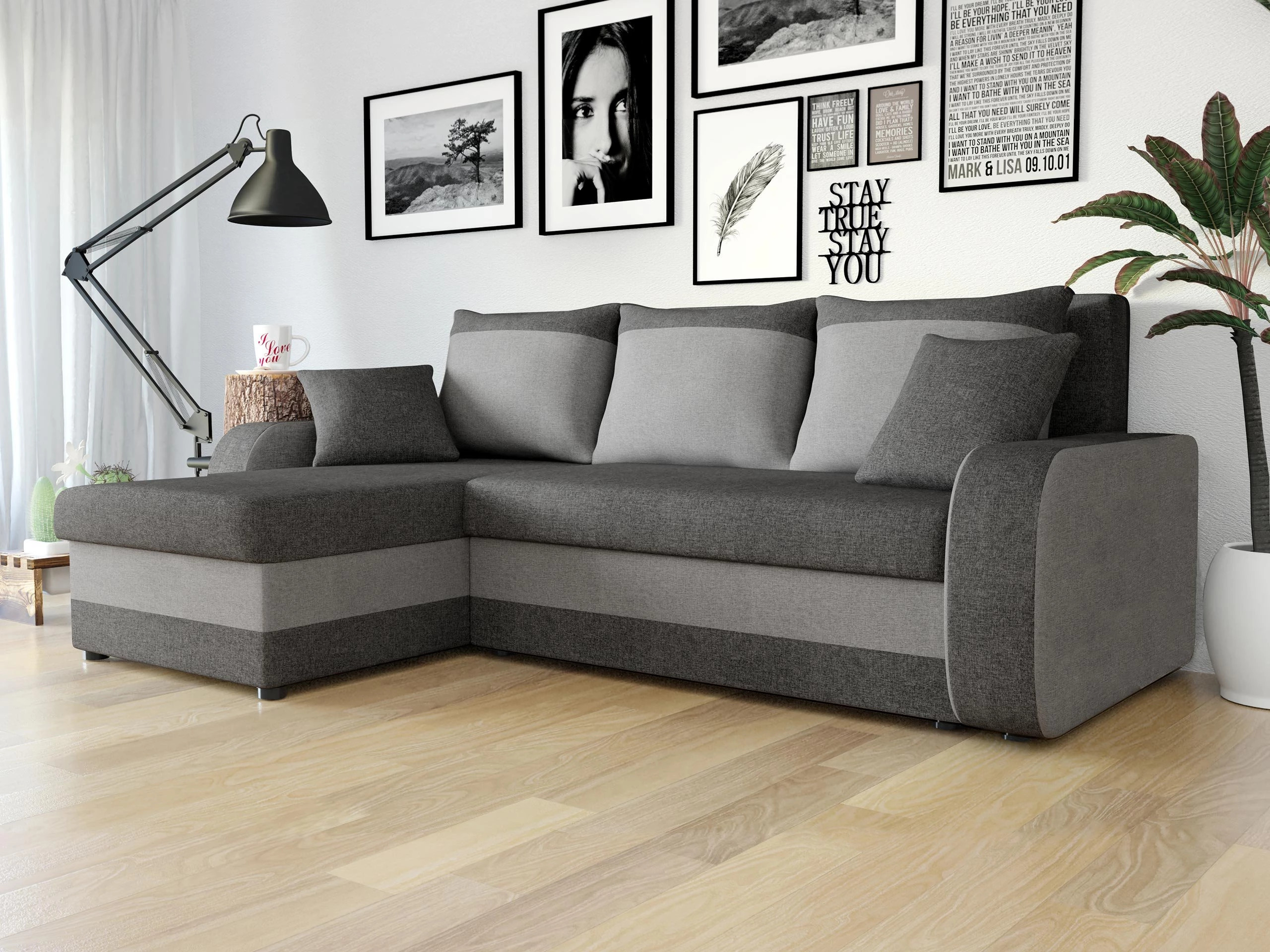 Horn­sófi Comfivo Melissa (Lux 06 + Lux 05)