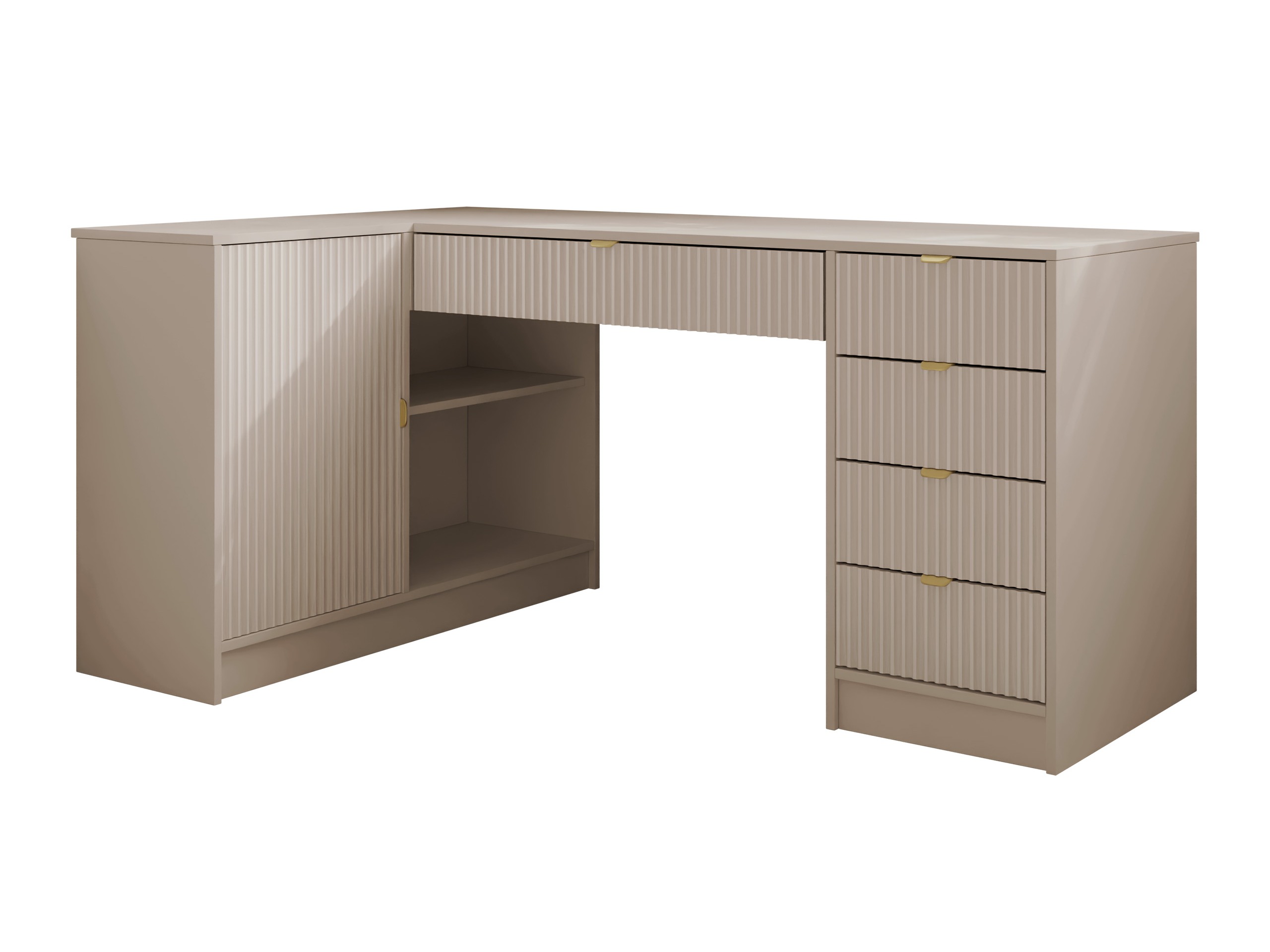 Hornskrifborð Comfivo Papilio II (Beige)