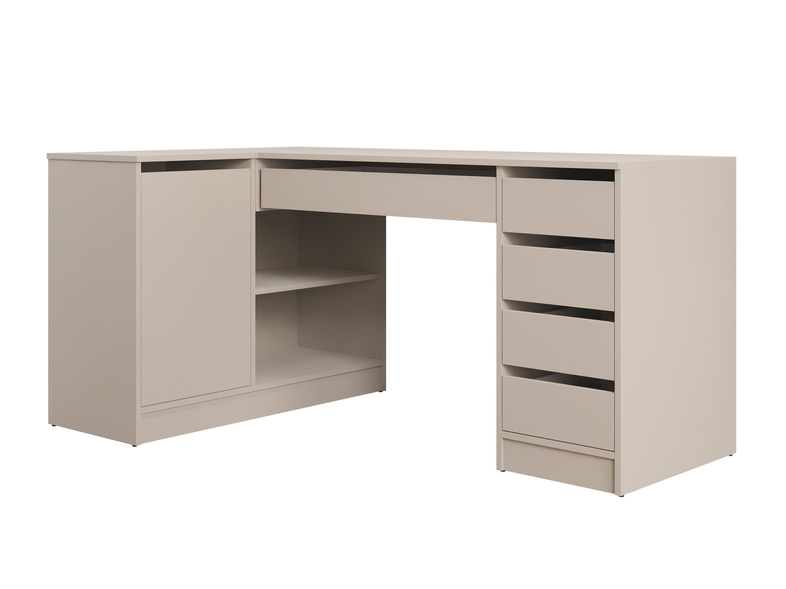 Hornskrifborð Comfivo Terros III (Beige)