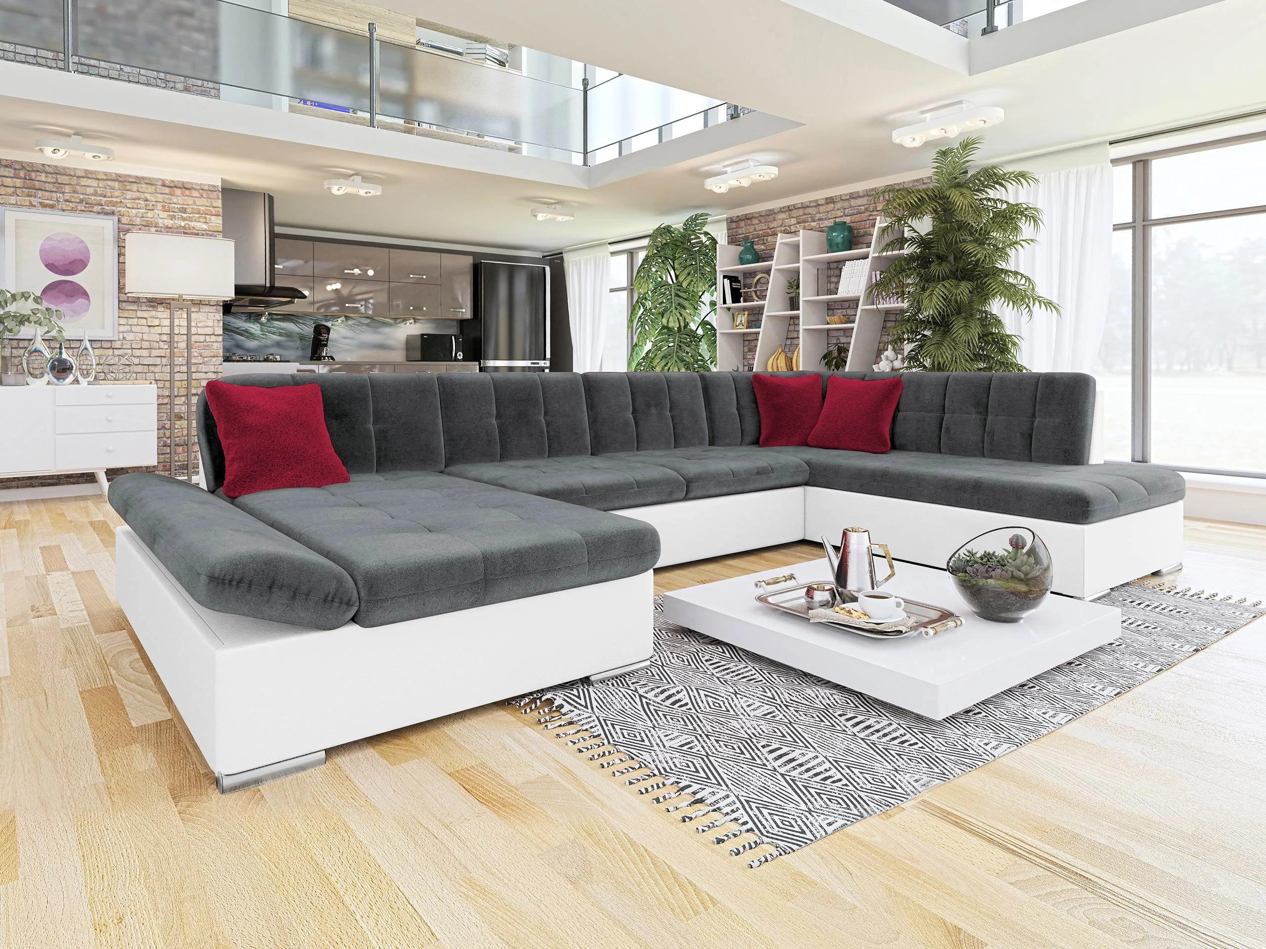 Horn­sófi Comfivo Tilia I (Soft 017 + Kronos 22 + Kronos 02)