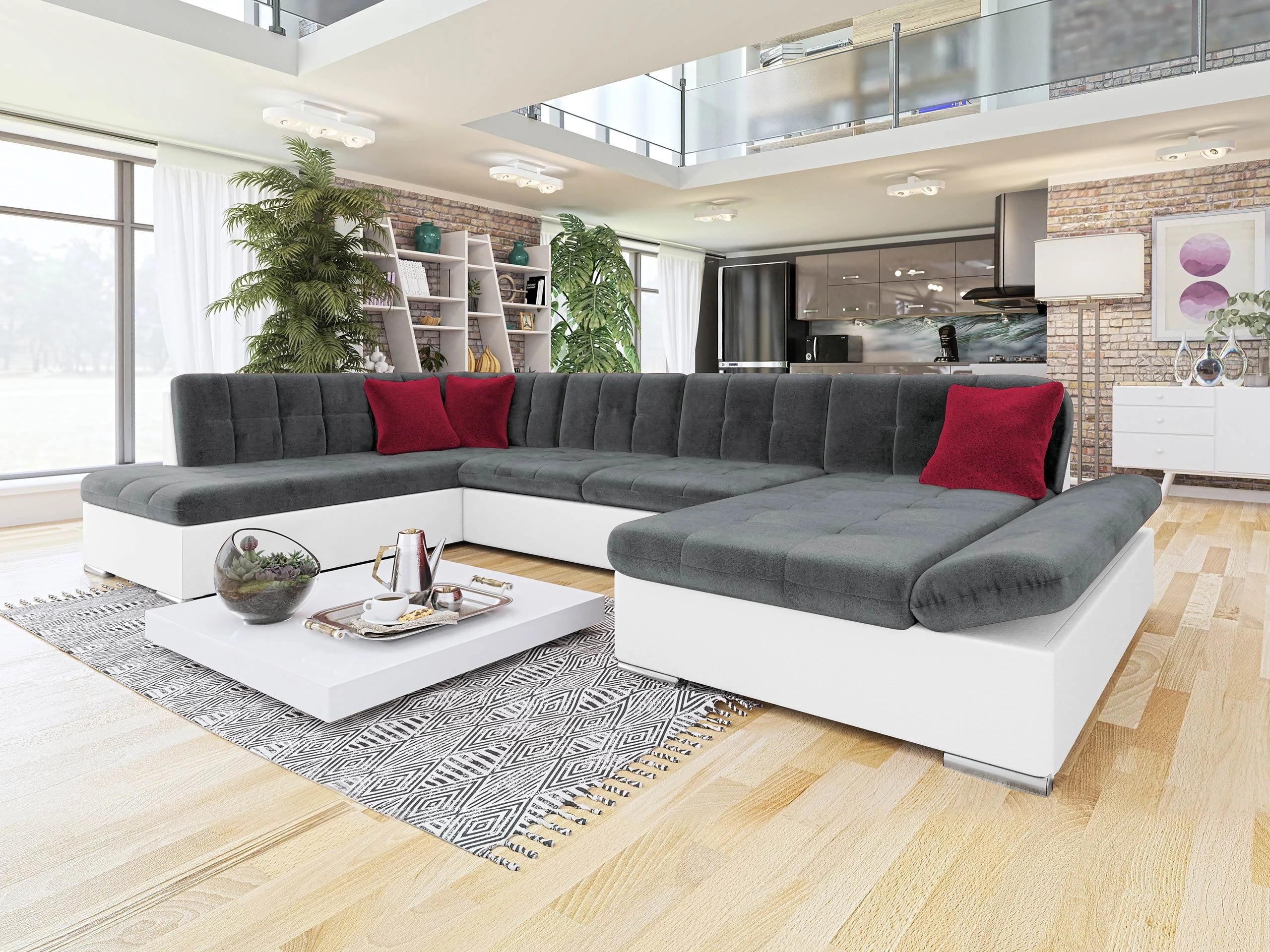 Horn­sófi Comfivo Tilia I (Soft 017 + Kronos 22 + Kronos 02)