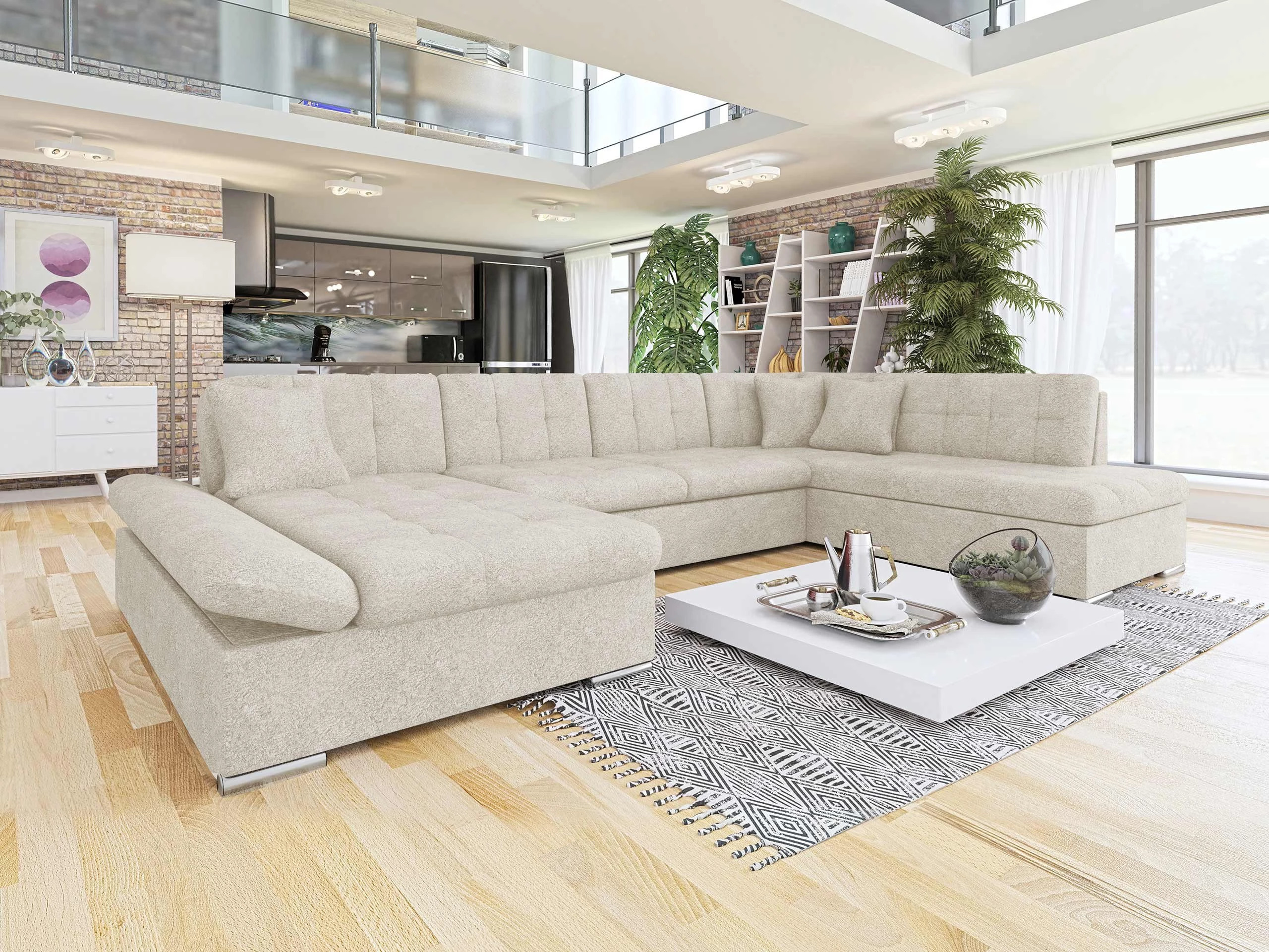 Horn­sófi Comfivo Tilia I (Coral 65)