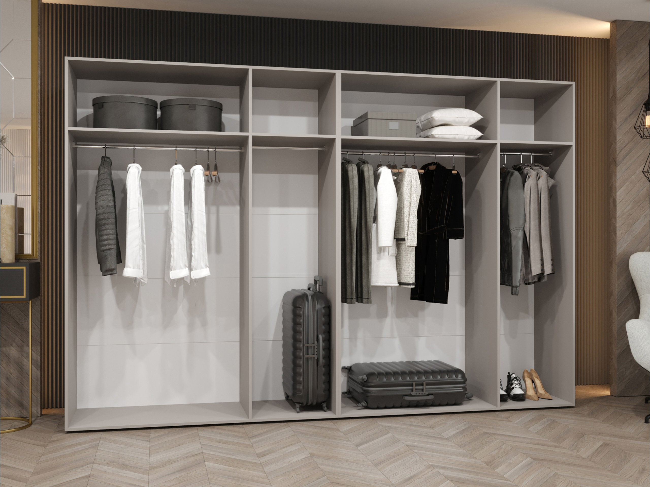 Fataskápur Hartford 617 (Hvítur)