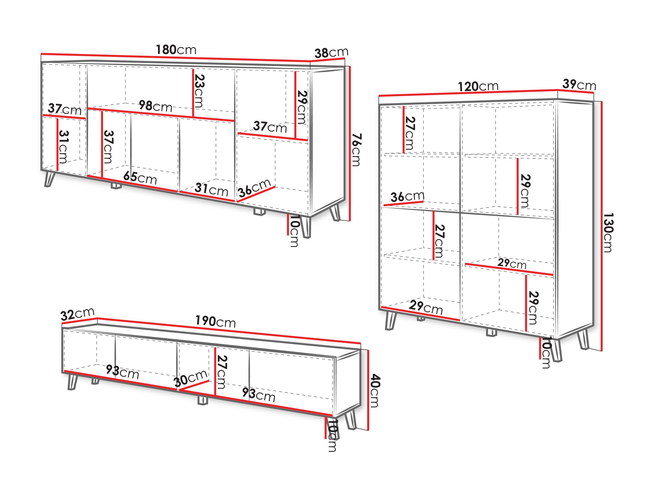 Stofusett Levtive 104 (Grafít)