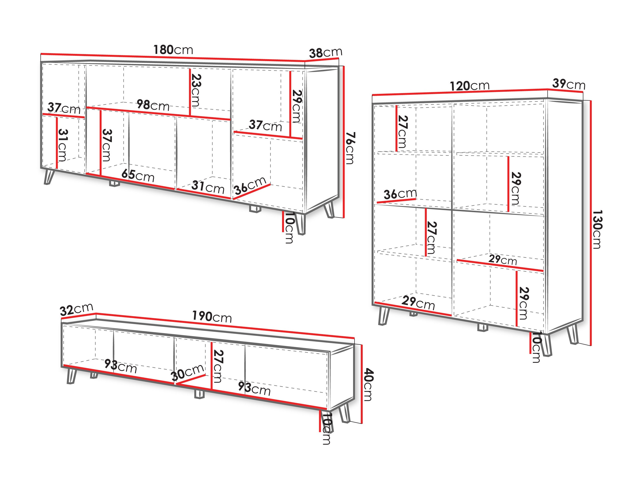 Stofusett Levtive 104 (Hvítur)