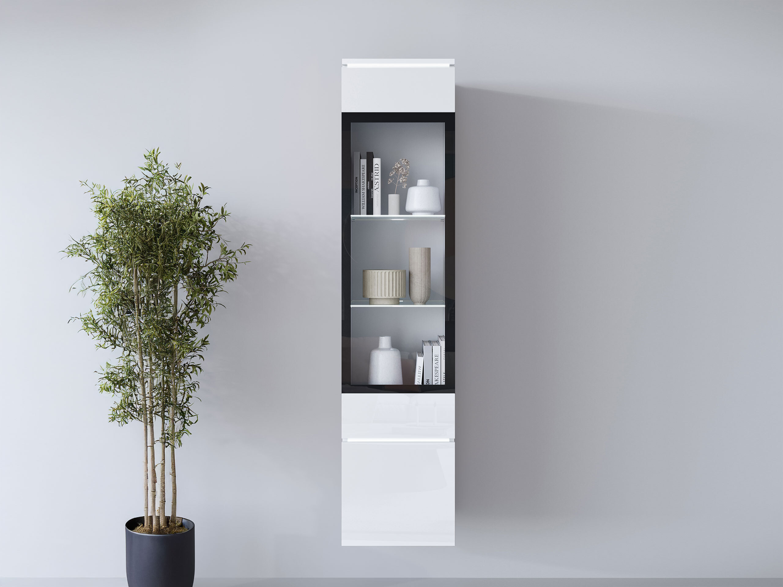 Bókahilla Mirfivo 109 (Hvítur + Hvítt háglans)