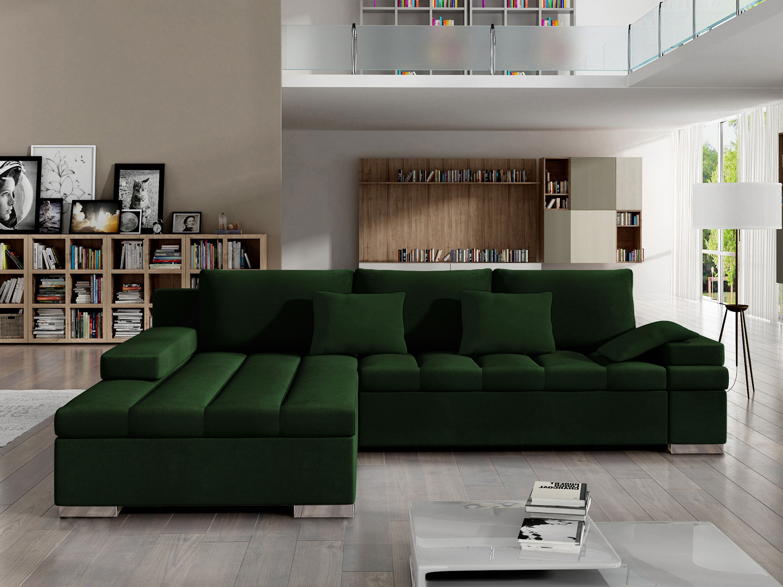 Horn­sófi Comfivo Olivetum (Vinstri)