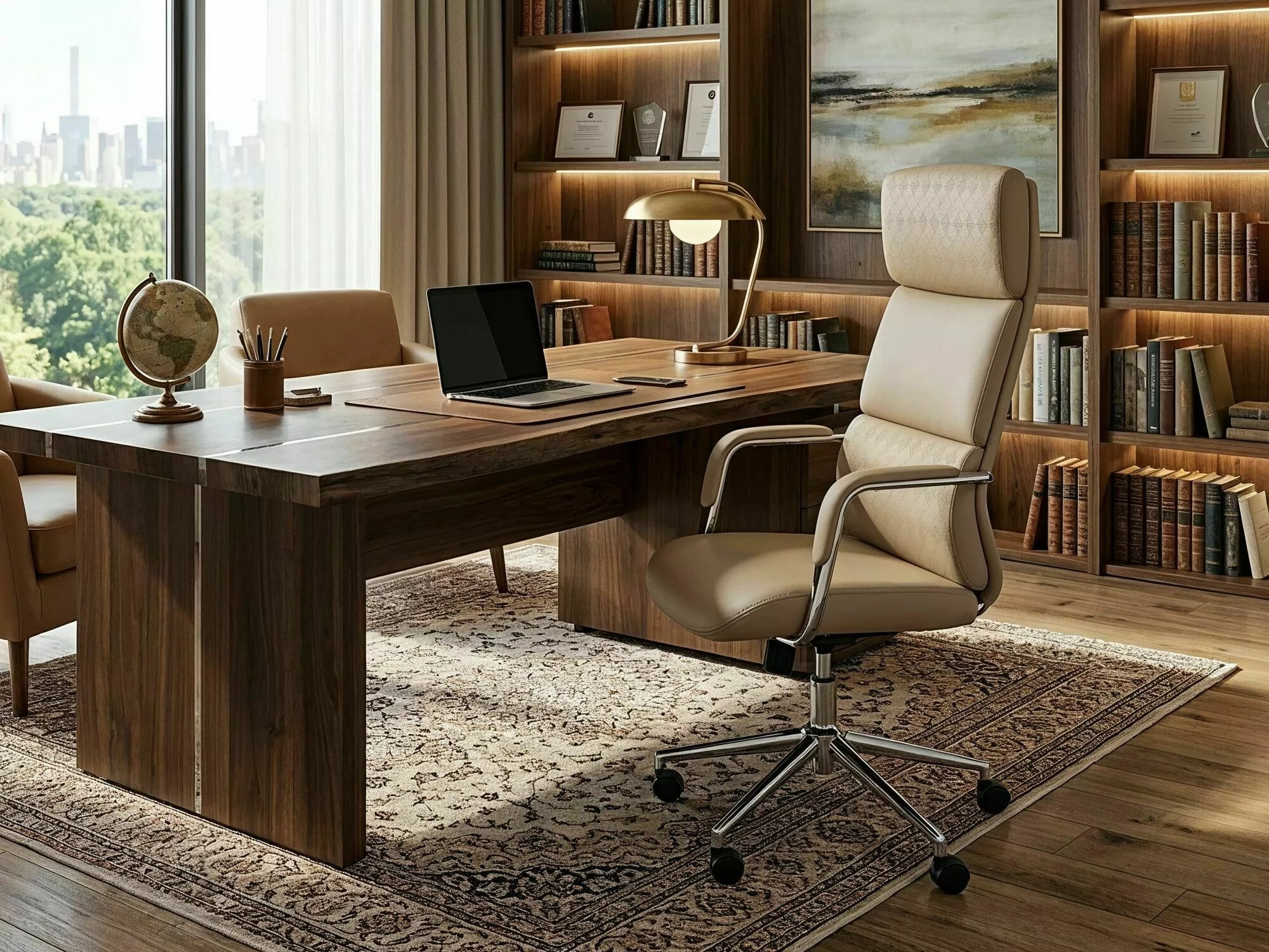 Skrifstofustóll Detroit 950 (Beige)