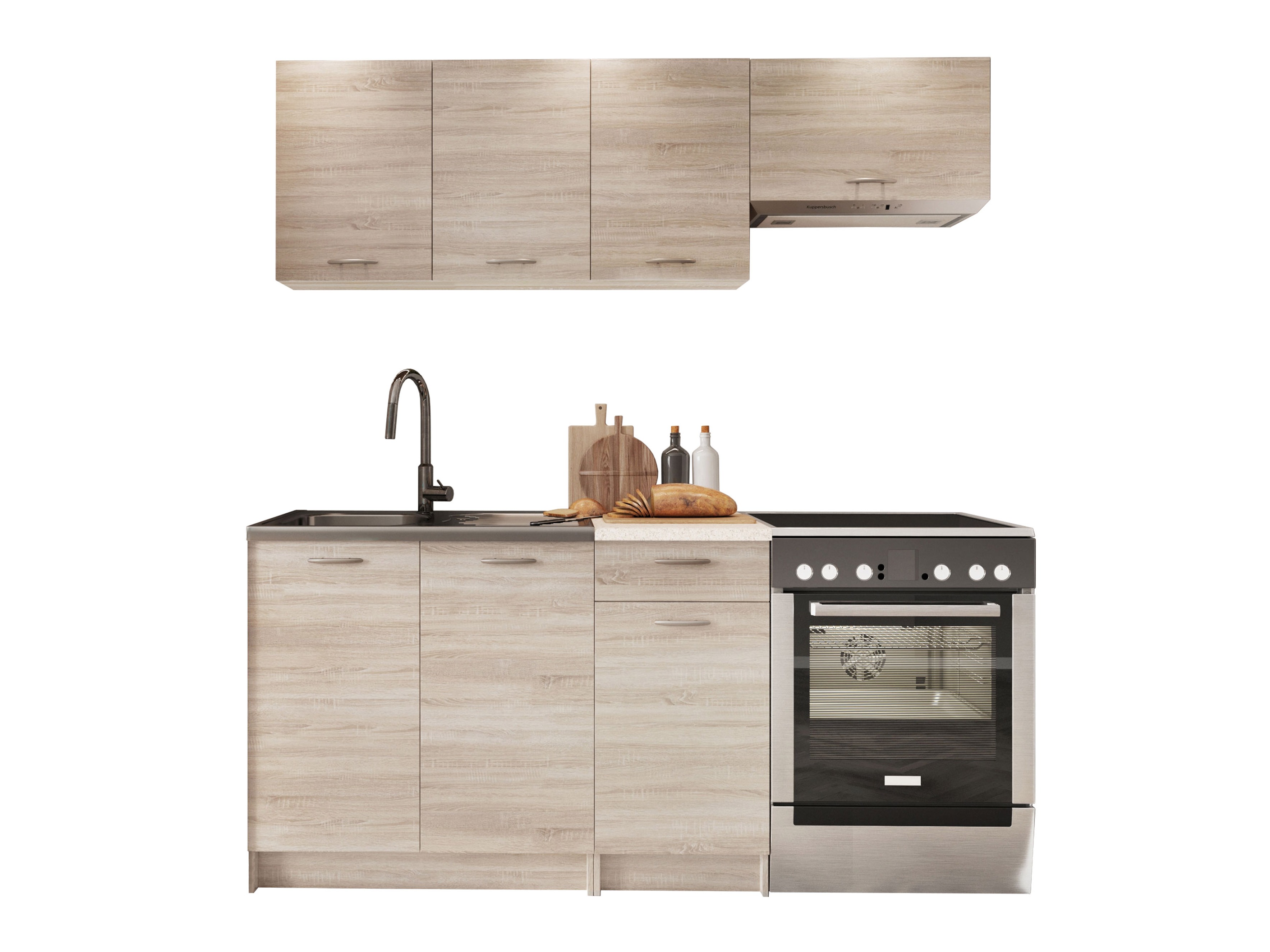 Eldhússett Ota (Sonoma-eik + Beige)