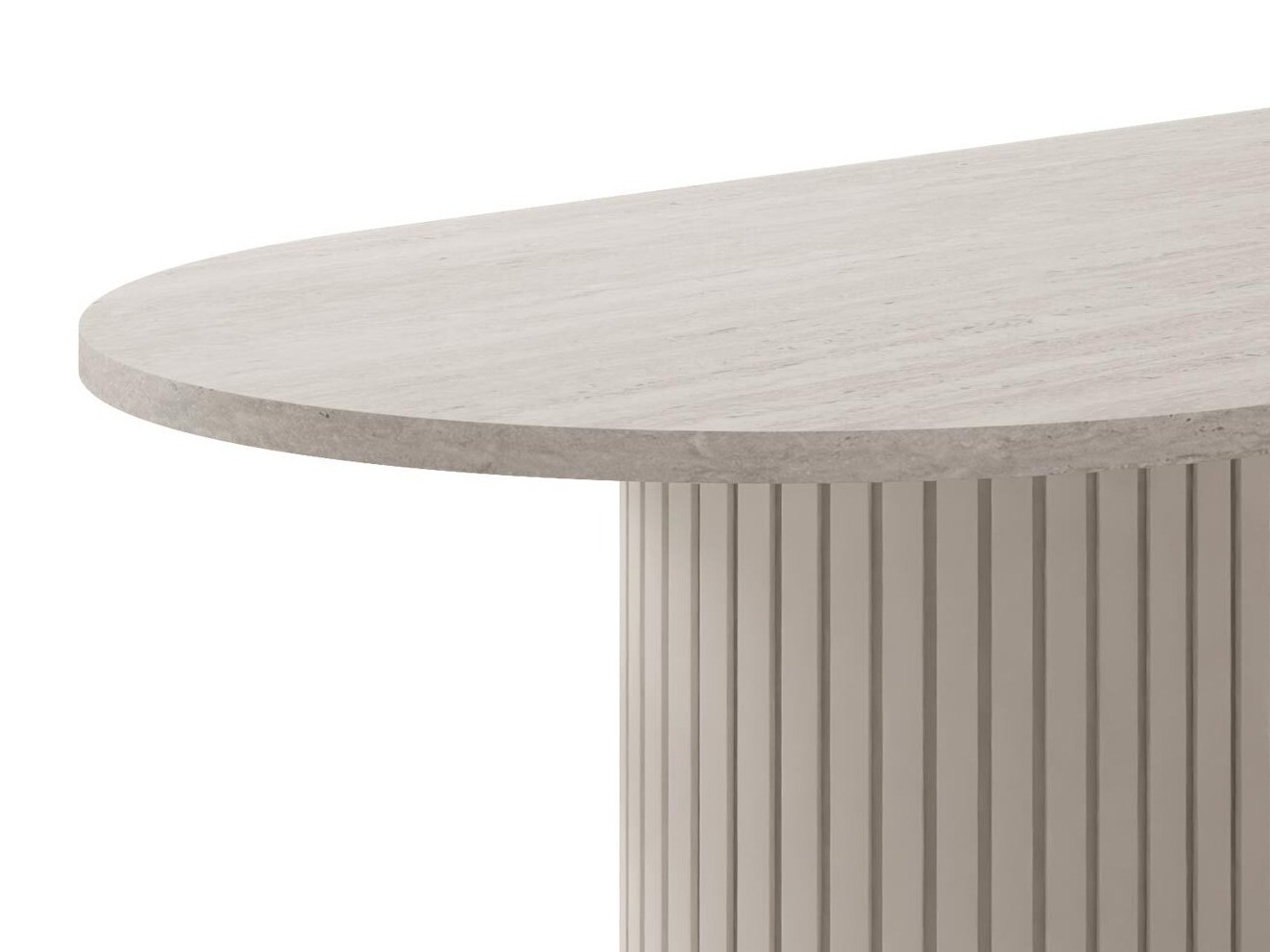 Borð Comfivo Ulma (Ljóst travertín + Beige)