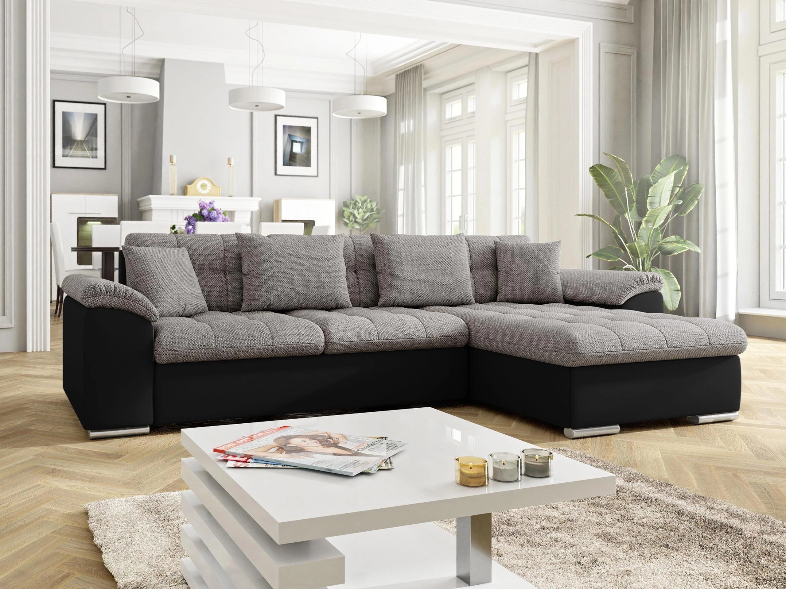 Horn­sófi Comfivo Mica (Soft 011 + Lawa 05)