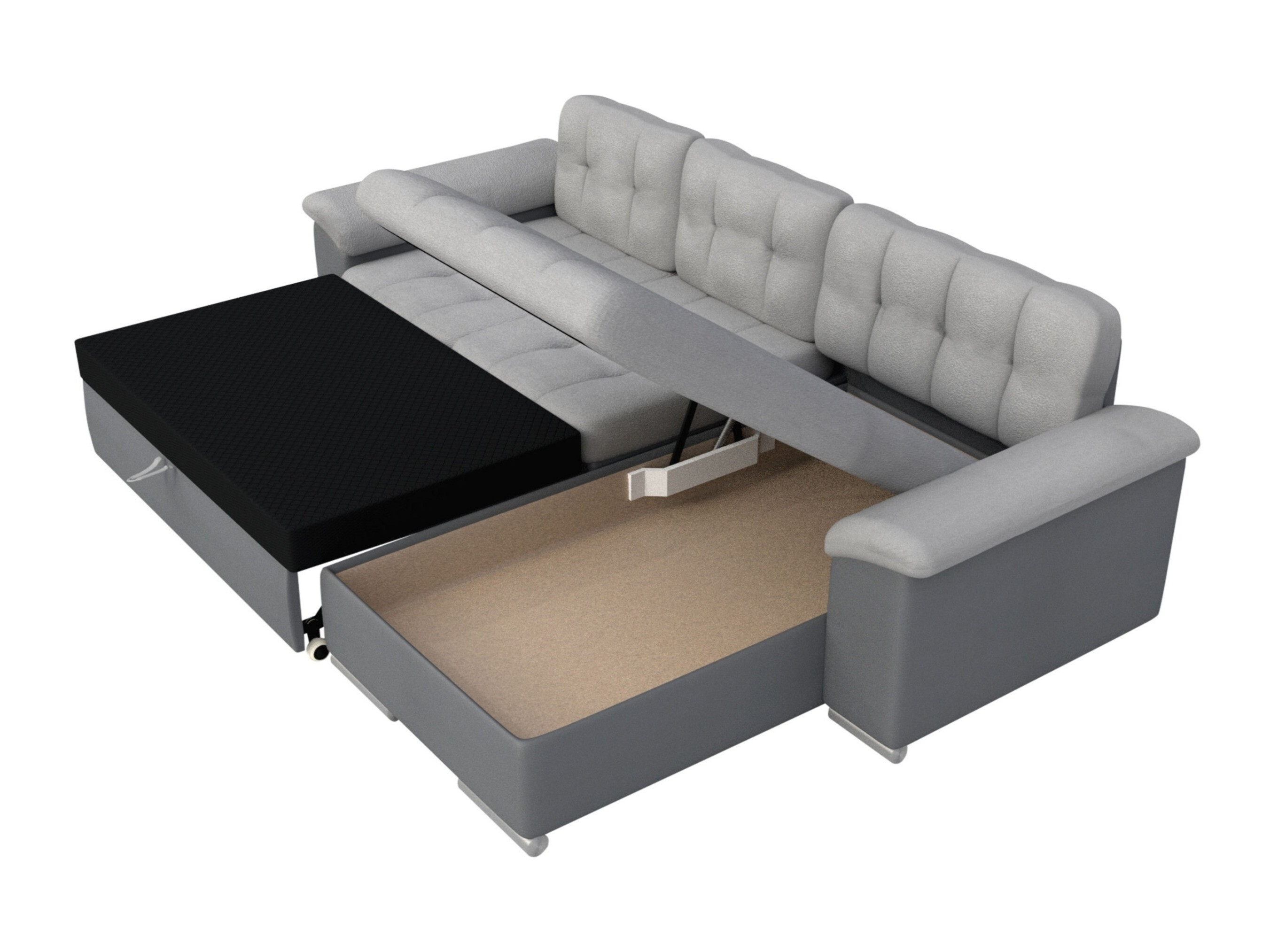 Horn­sófi Comfivo Mica (Soft 011 + Lawa 05)