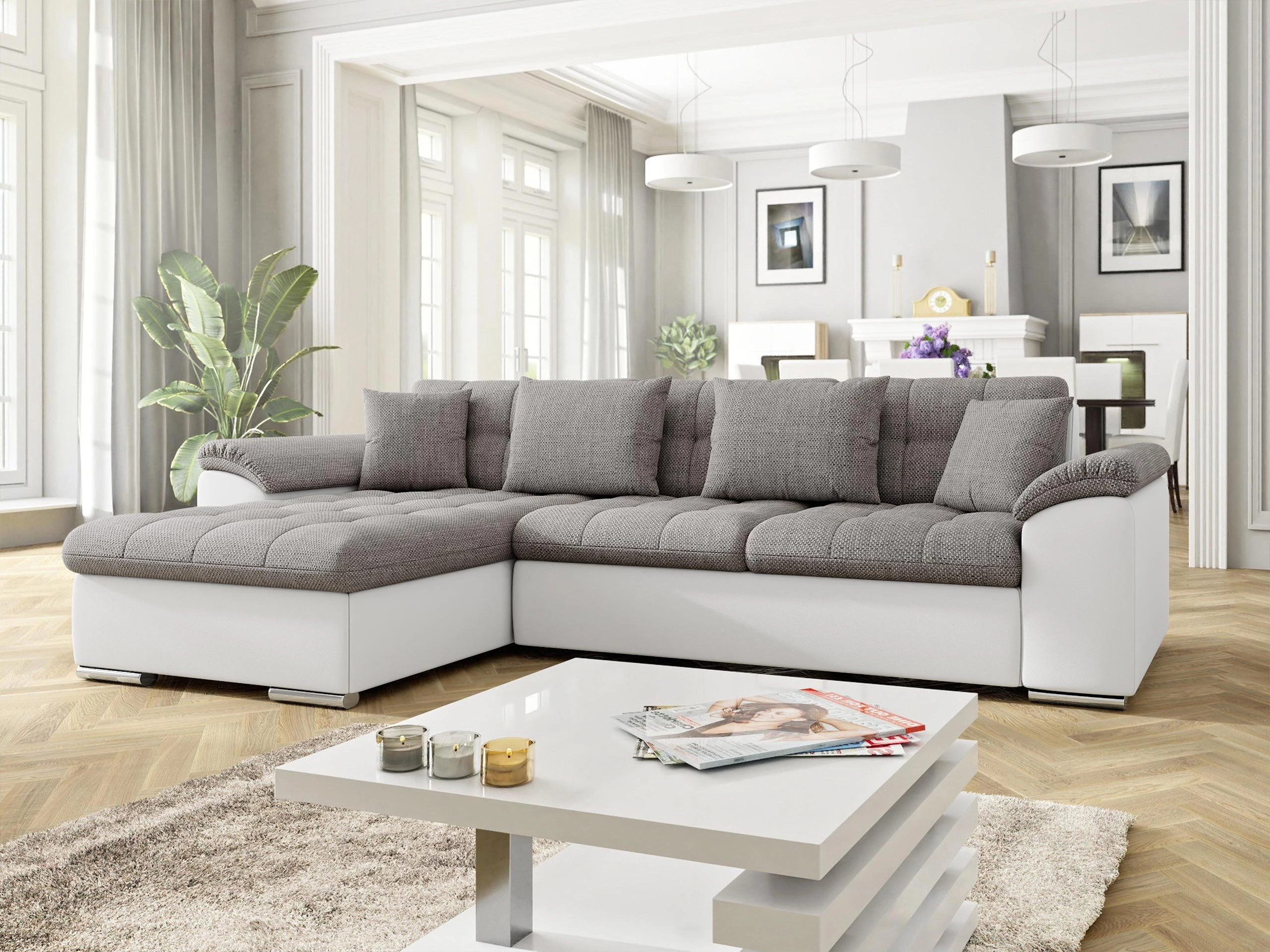 Horn­sófi Comfivo Mica (Soft 017 + Lawa 05)