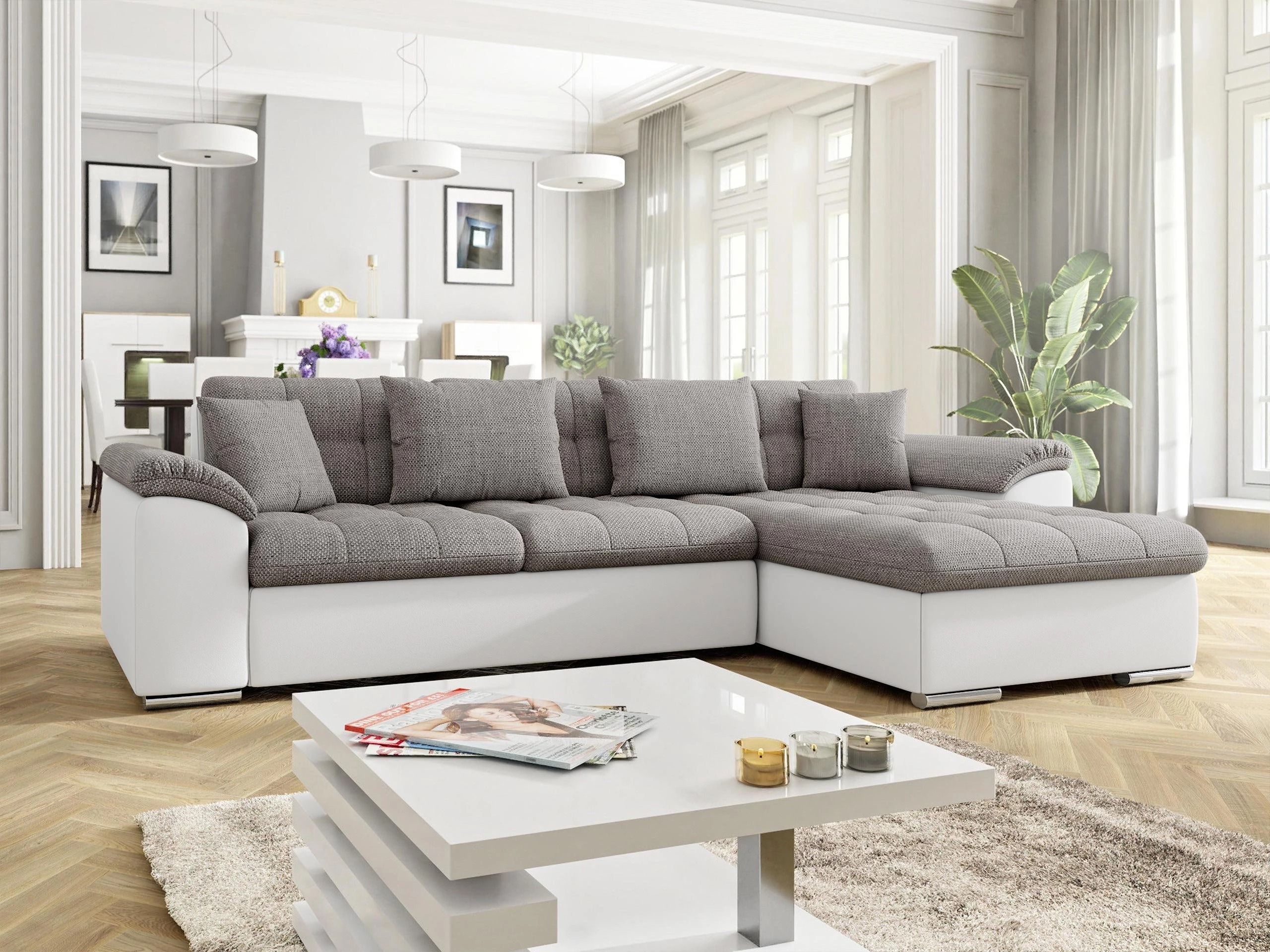 Horn­sófi Comfivo Mica (Soft 017 + Lawa 05)