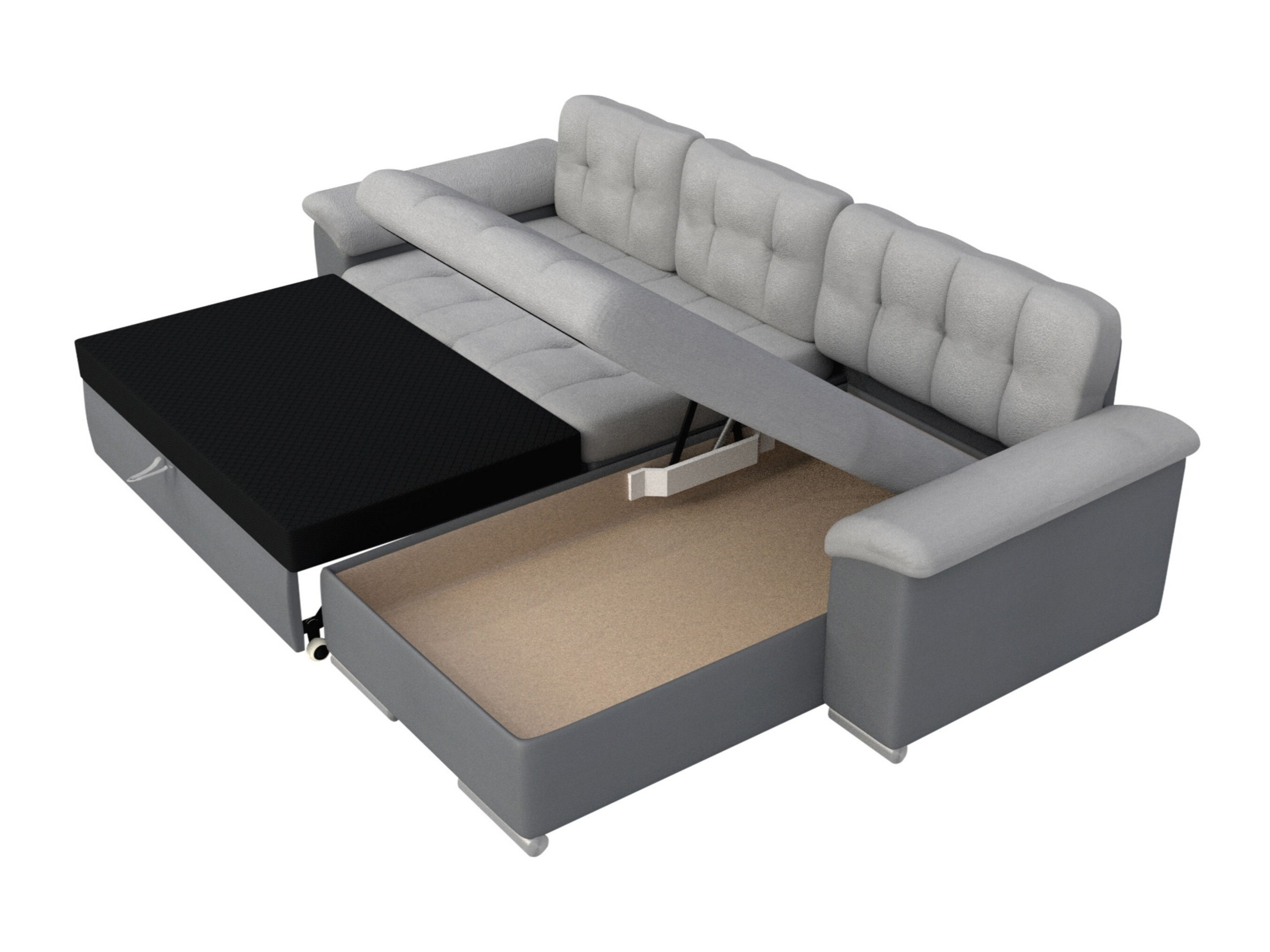 Horn­sófi Comfivo Mica (Soft 066 + Lawa 02)