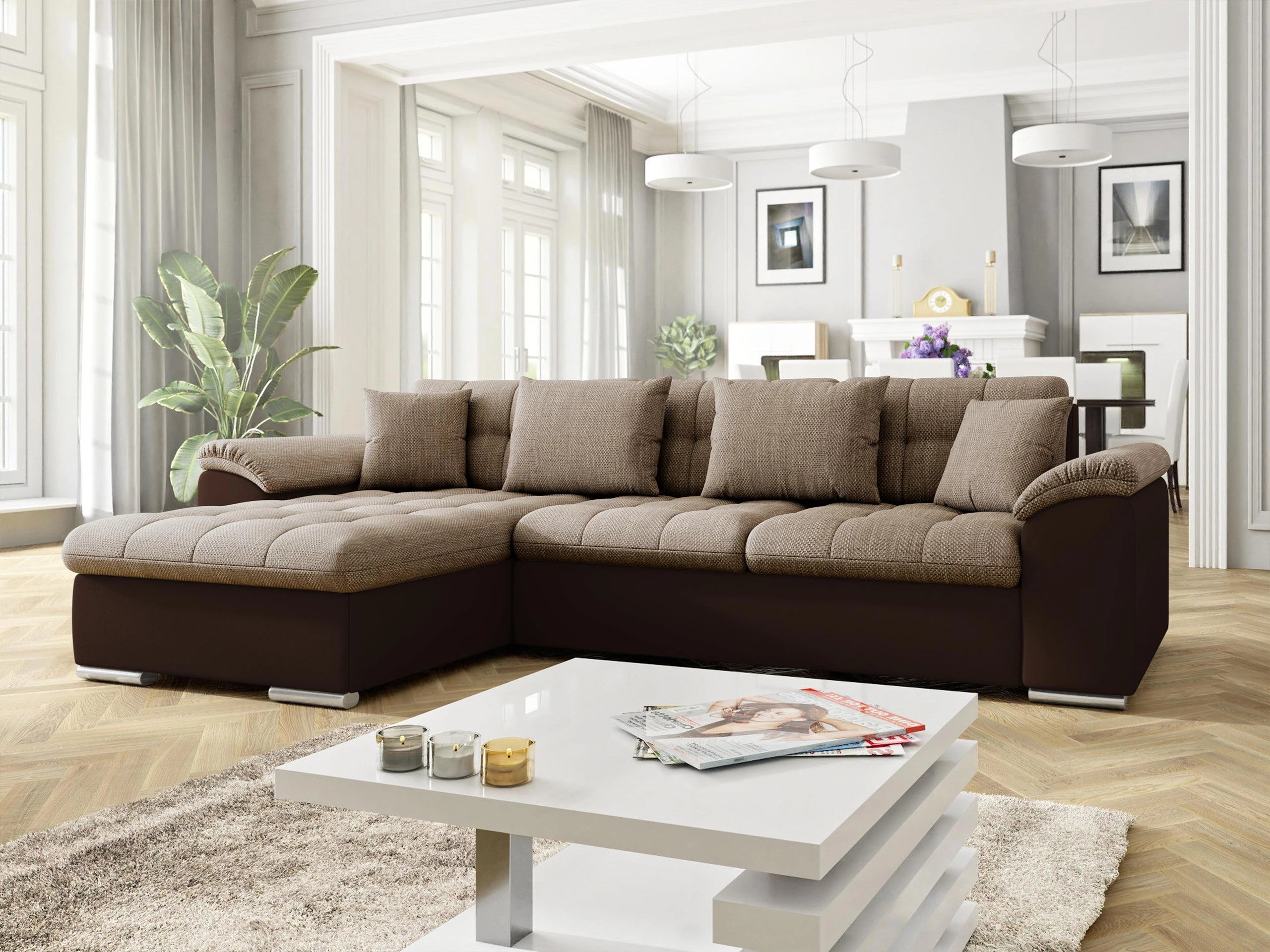 Horn­sófi Comfivo Mica (Soft 066 + Lawa 02)
