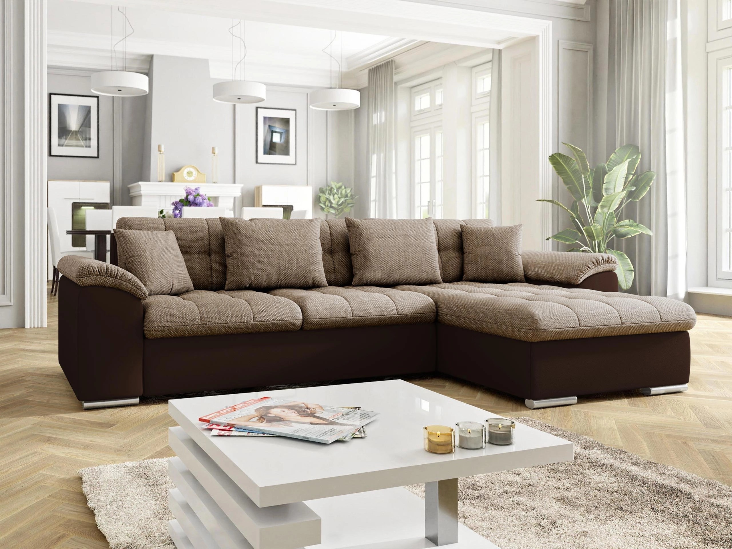 Horn­sófi Comfivo Mica (Soft 066 + Lawa 02)