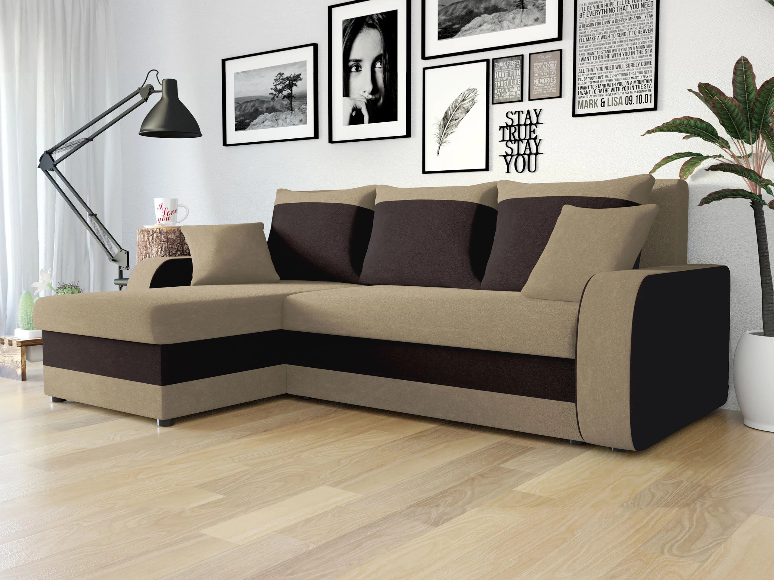 Horn­sófi Comfivo Melissa I (Alova 07 + Alova 68)