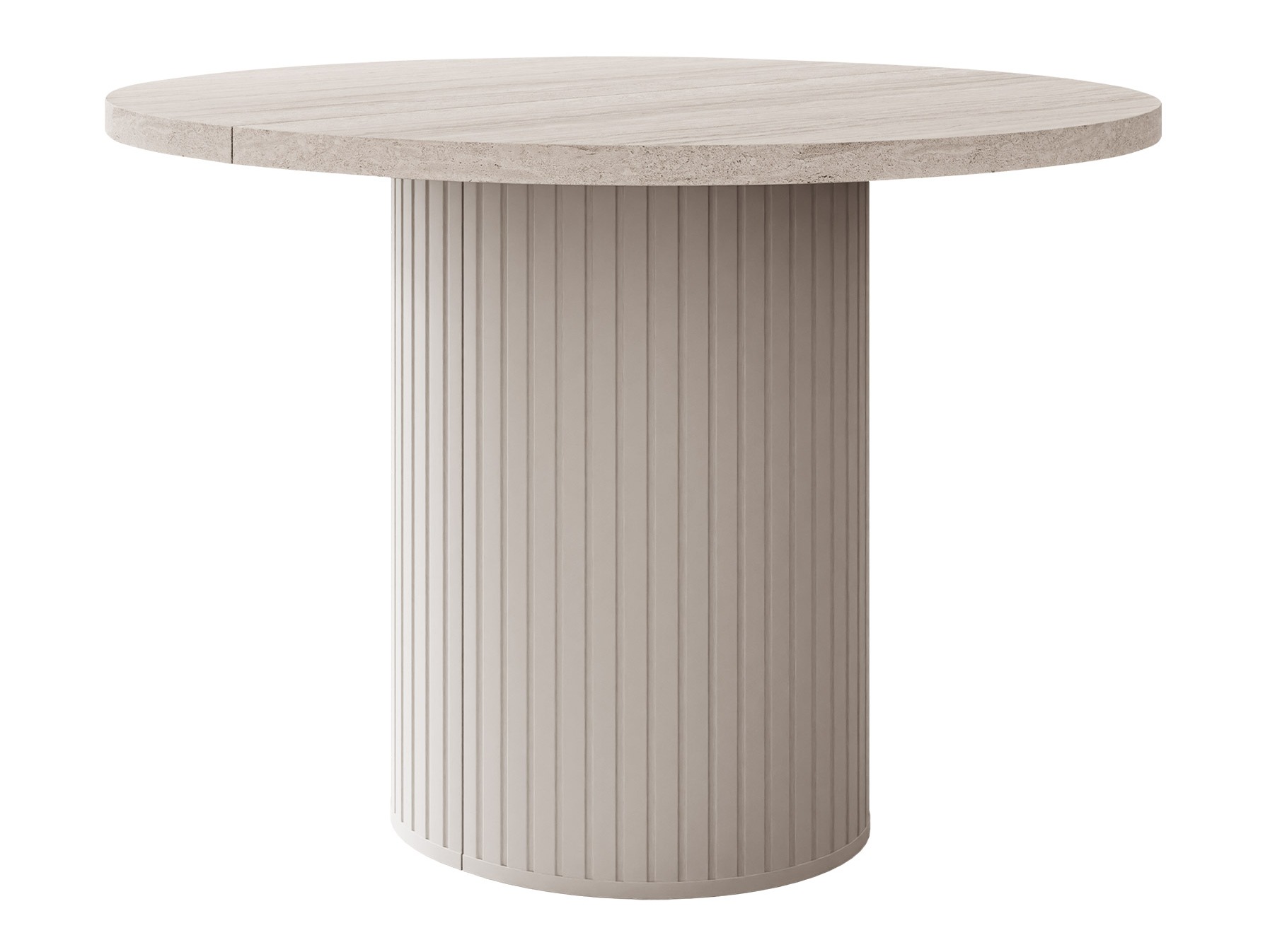 Borð Cupedo (Ljóst travertín + Beige)