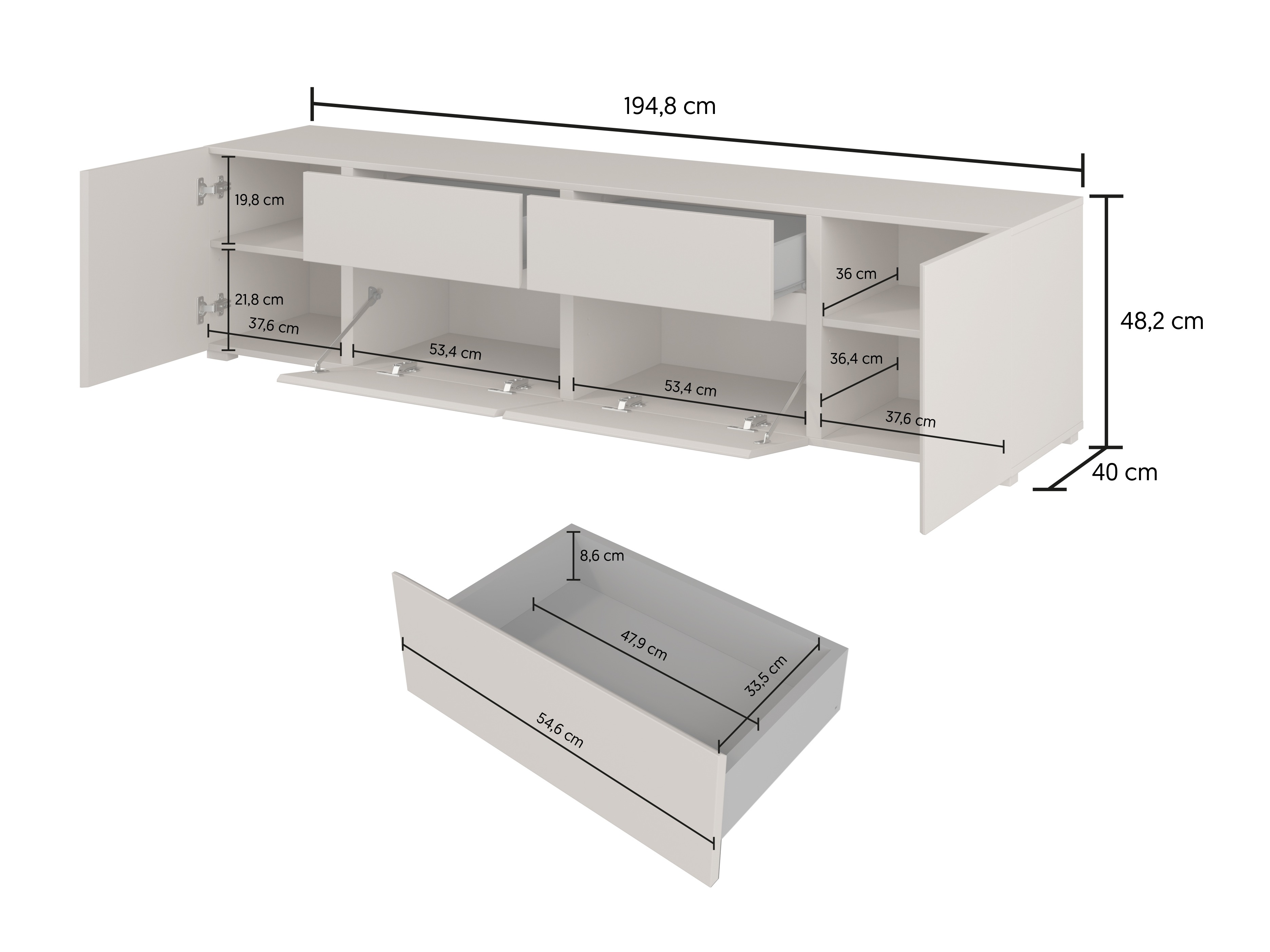 Stofusett Elbleve 104 (Wotan-eik)