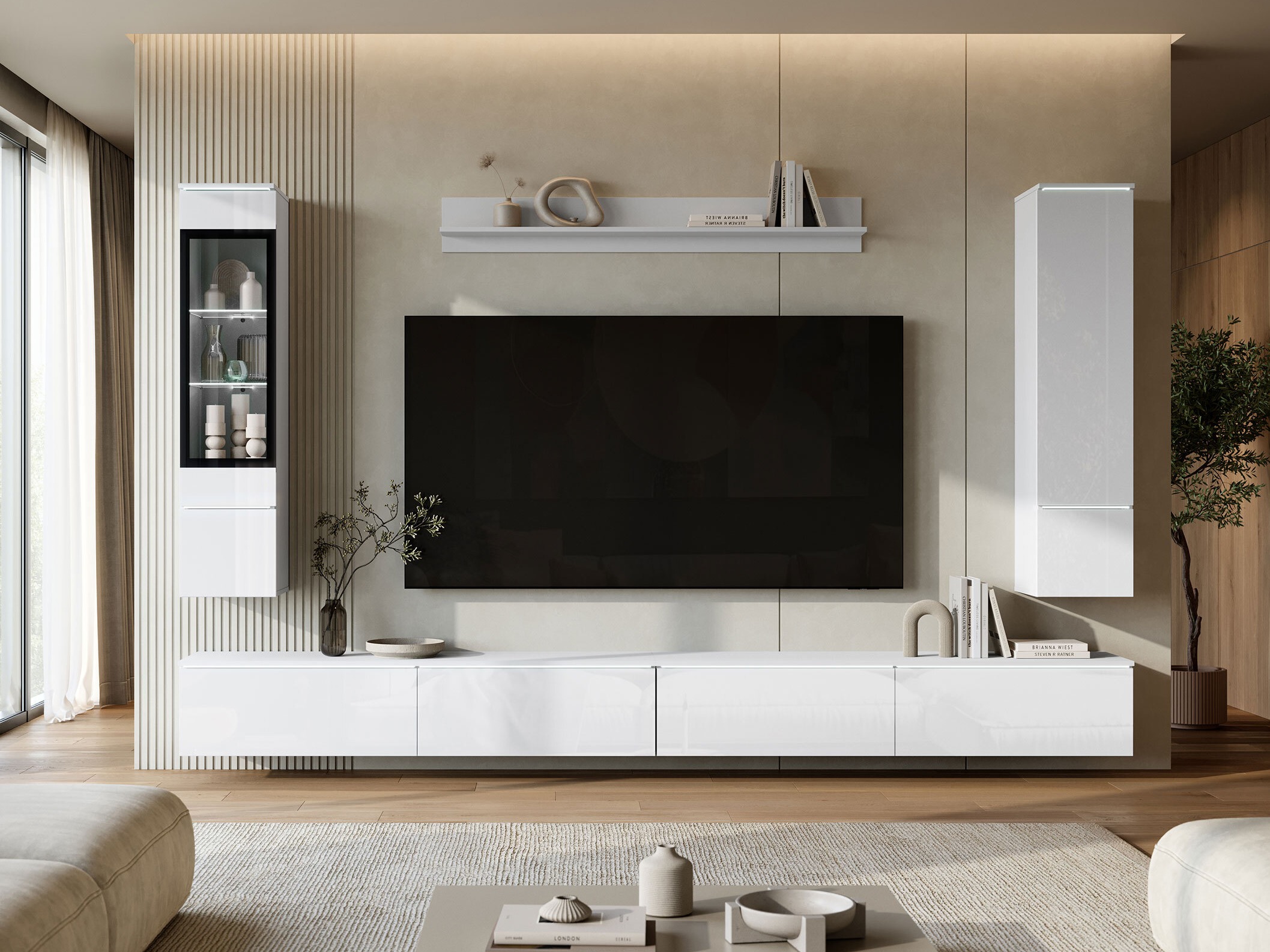 Stofusett Mirfivo 110 (Hvítur + Hvítt háglans)