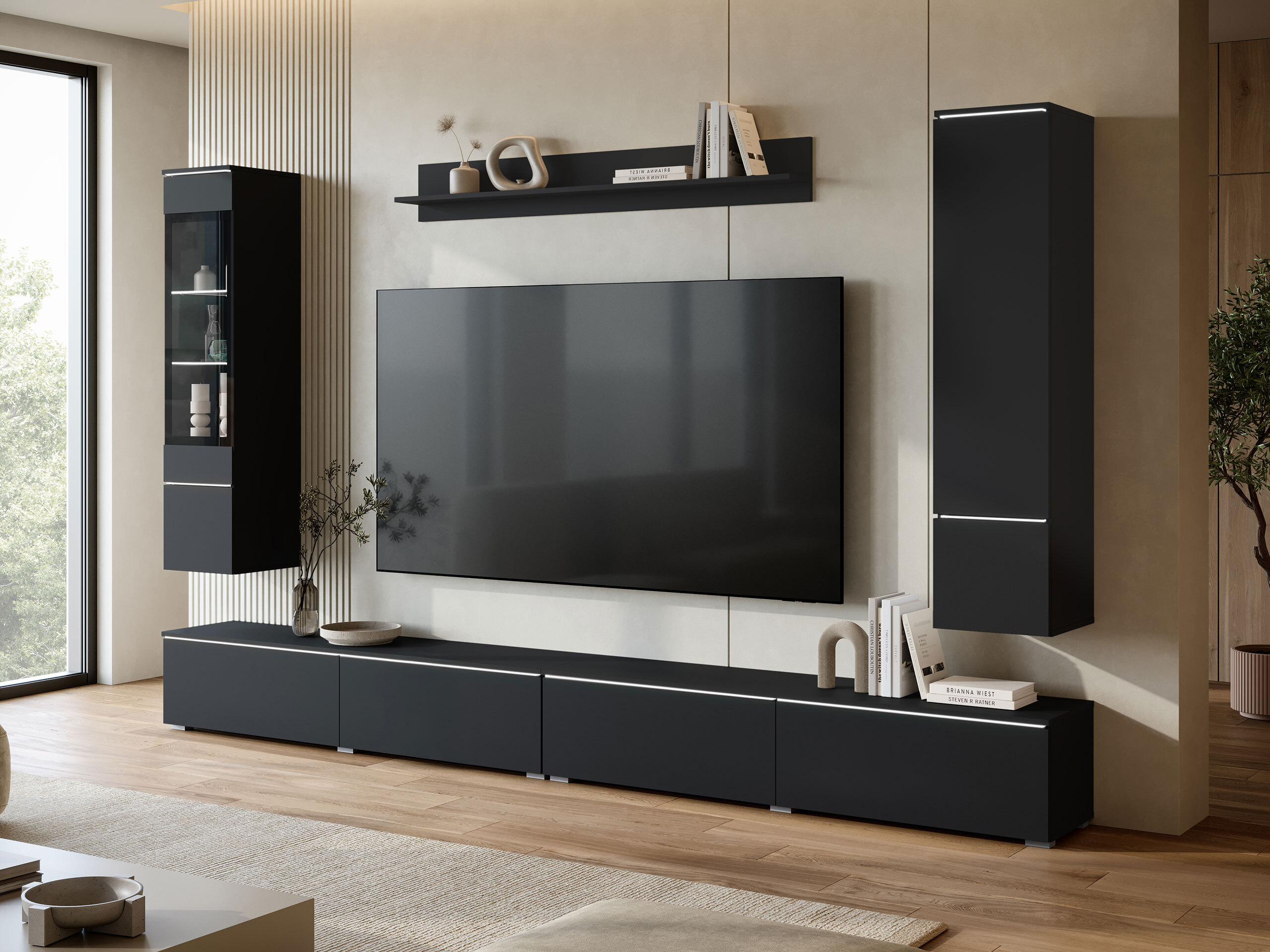 Stofusett Mirfivo 110 (Svartur)