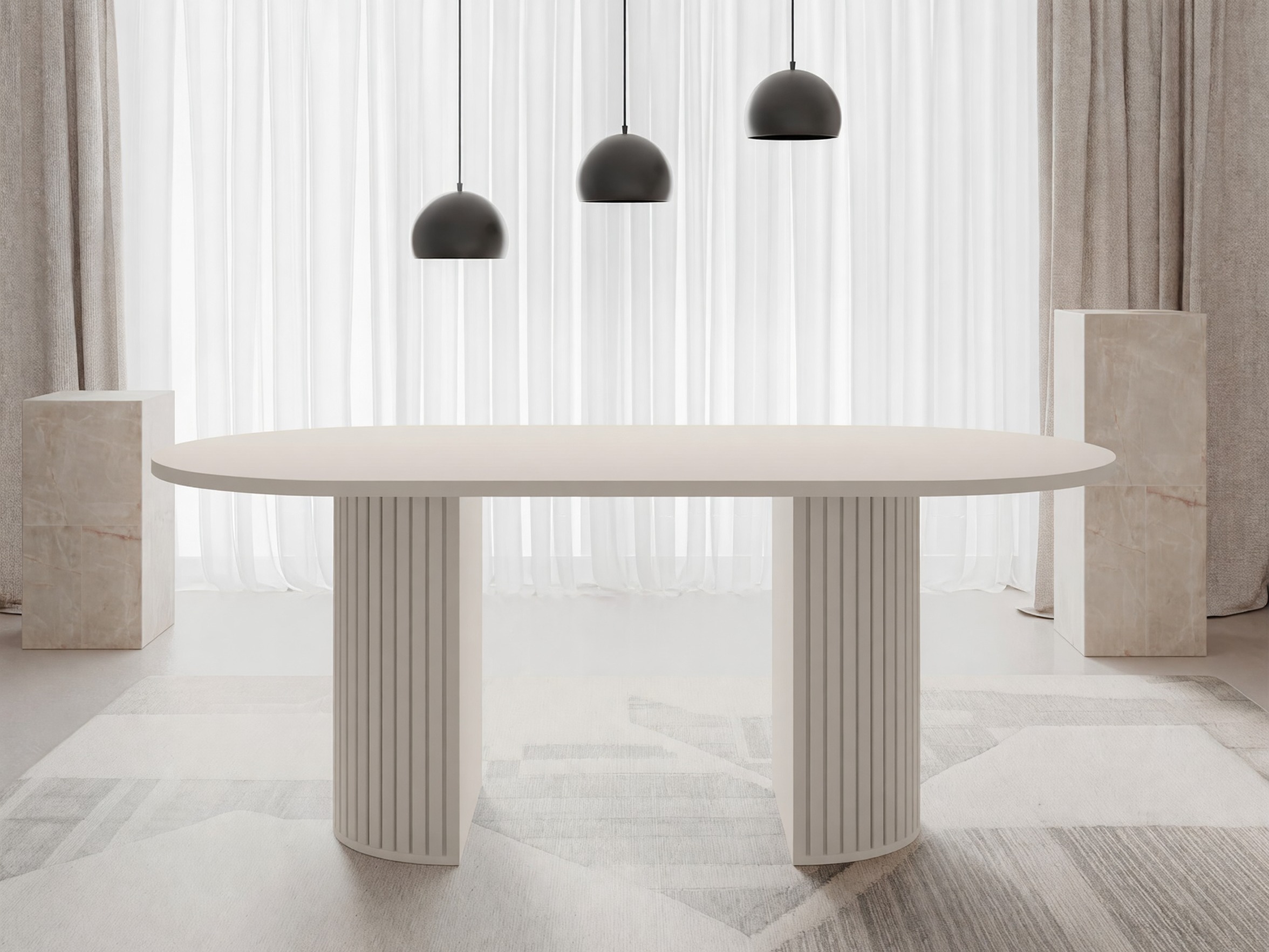 Borð Comfivo Ulma (Beige)