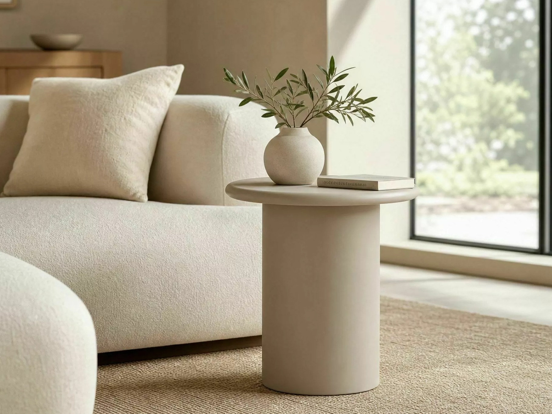 Hliðarborð Detroit 1002 (Beige)