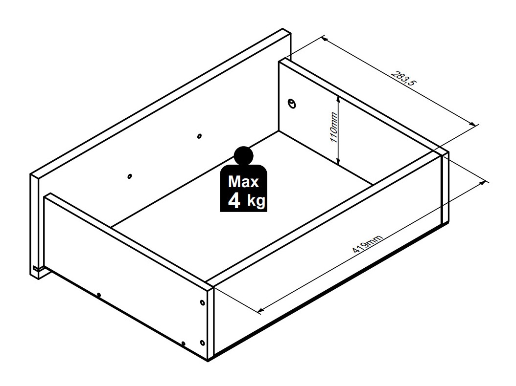 Náttborð Nudali 101