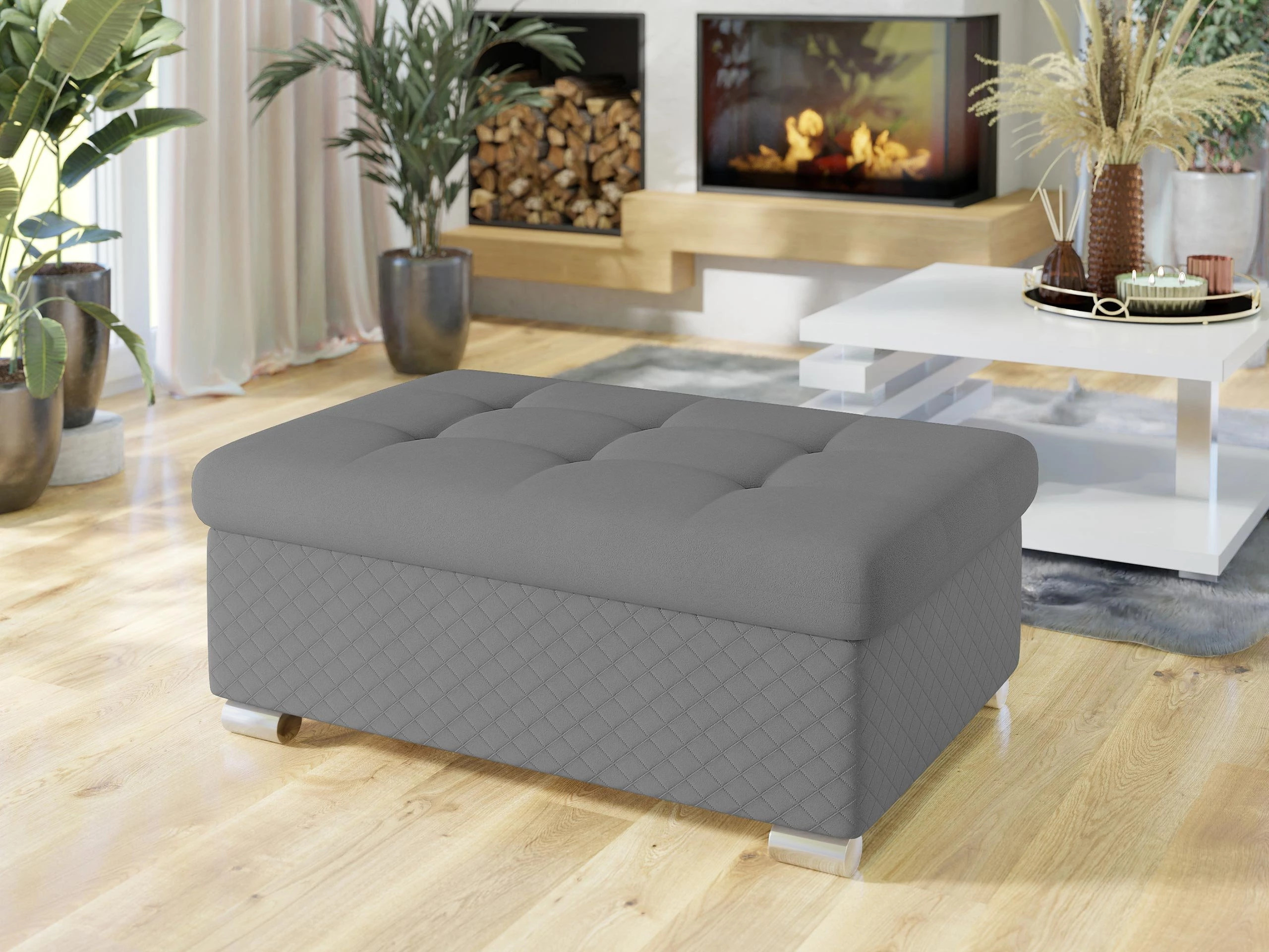 Bólstraður bekkur Comfivo Gemma I (Uttario Velvet 2972-U03 + Uttario Velvet 2972)