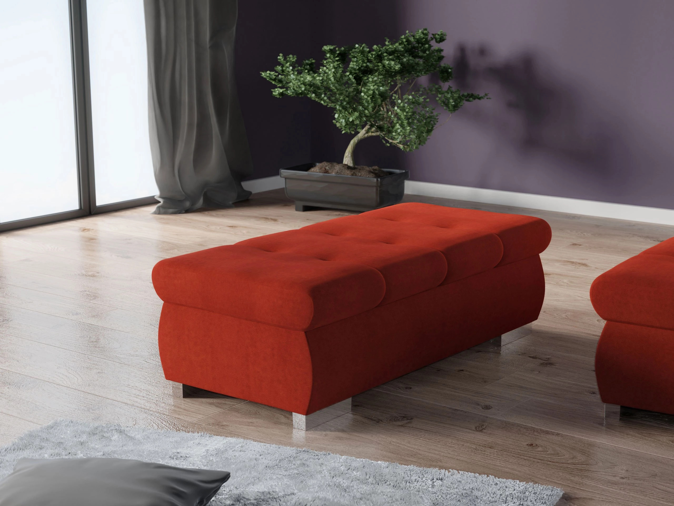 Bólstraður bekkur Comfivo Nitor I (Uttario Velvet 2964)