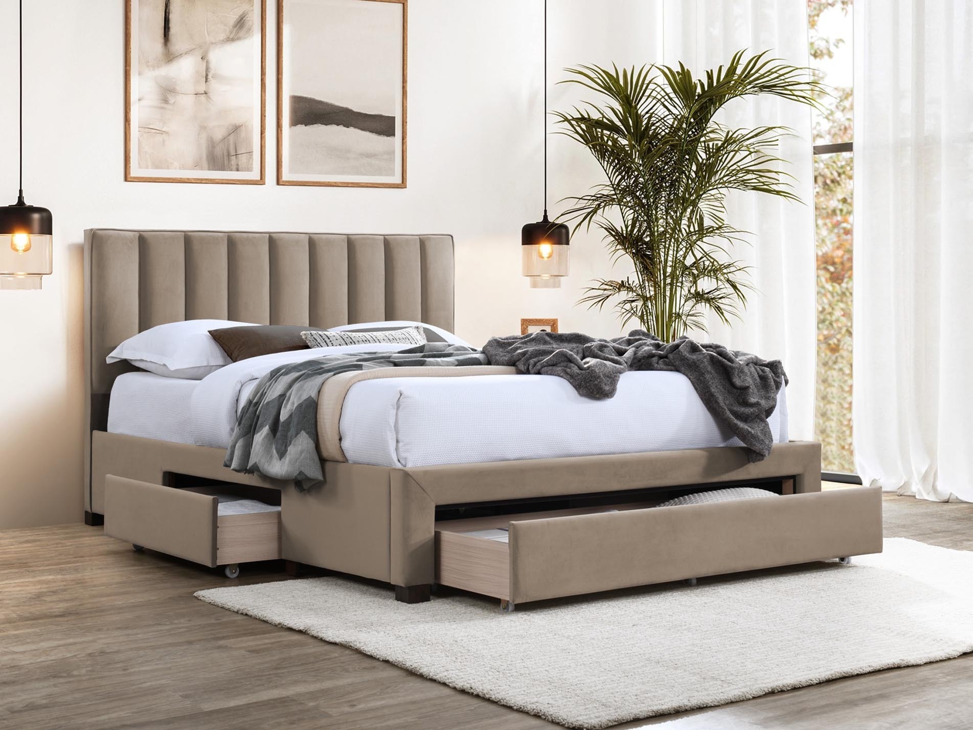 Rúm Houston Fides (Taupe)