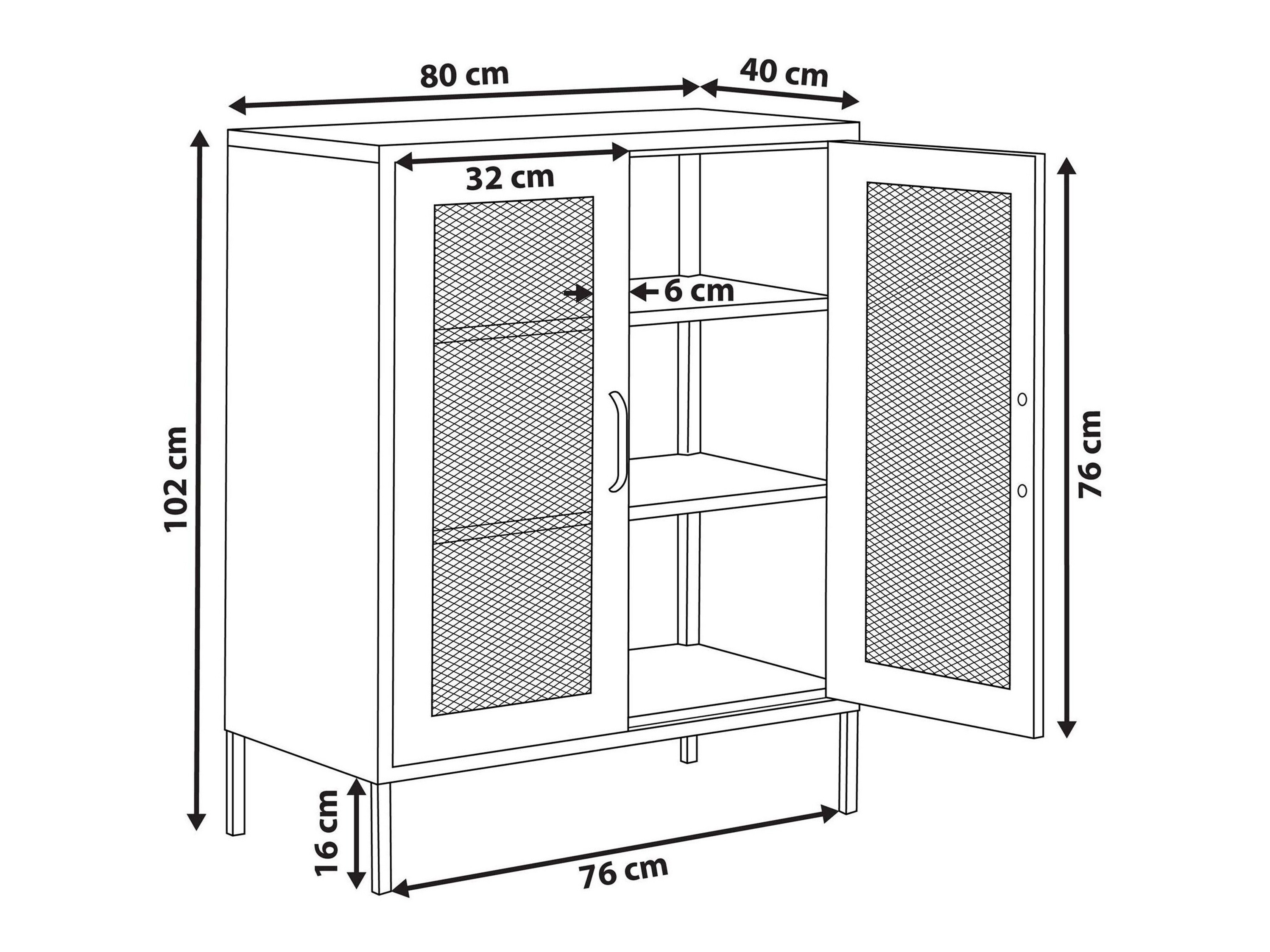 Skenkur Sovelu 103 (Svartur)