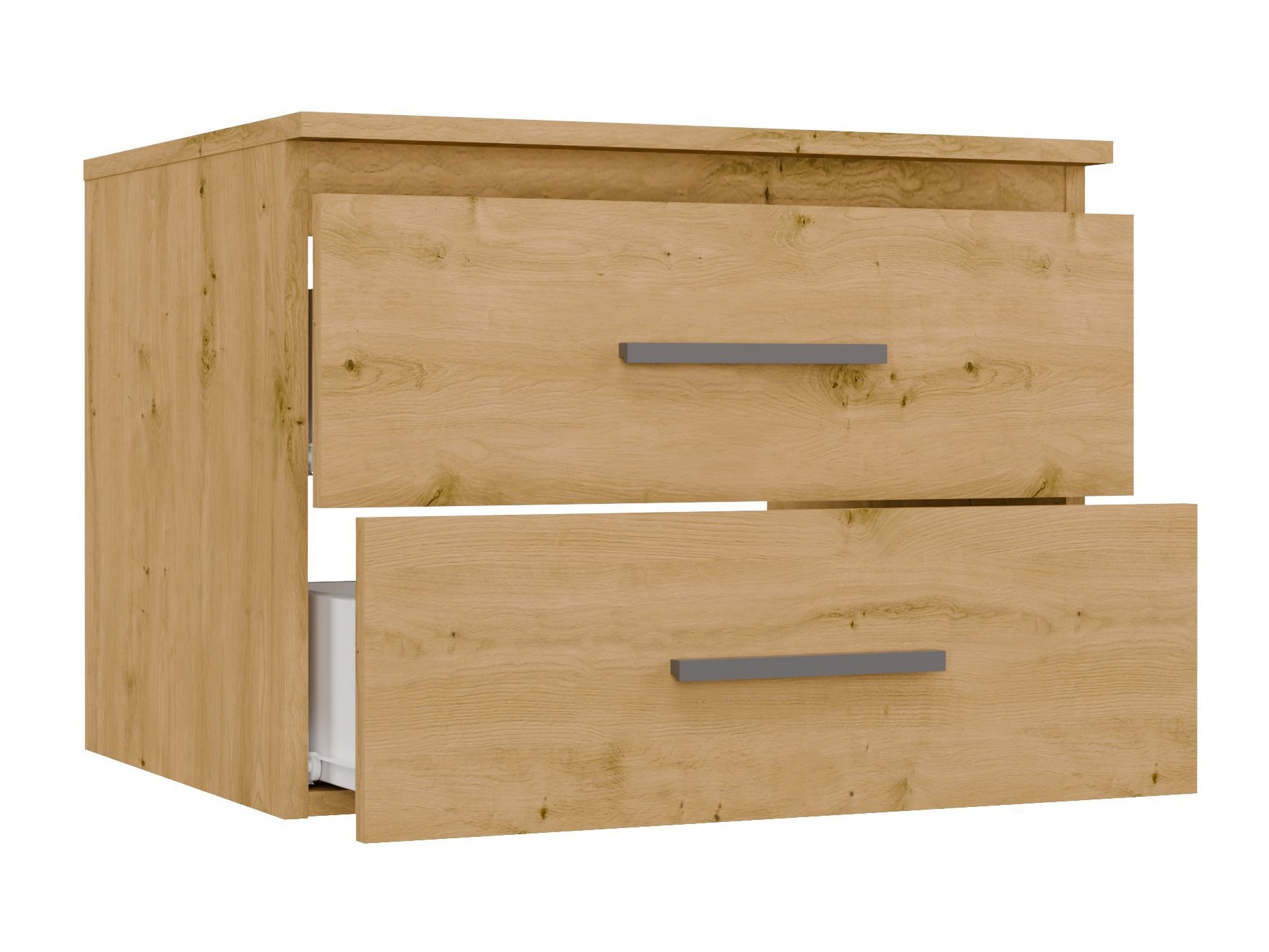 Veggfestur baðherbergisskápur fyrir handlaug Nolmaru 112 (Artisan-eik)