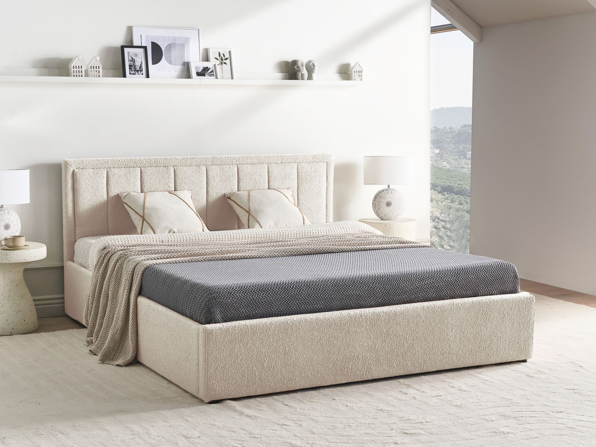 Rúm Berwyn 2565 (Beige)