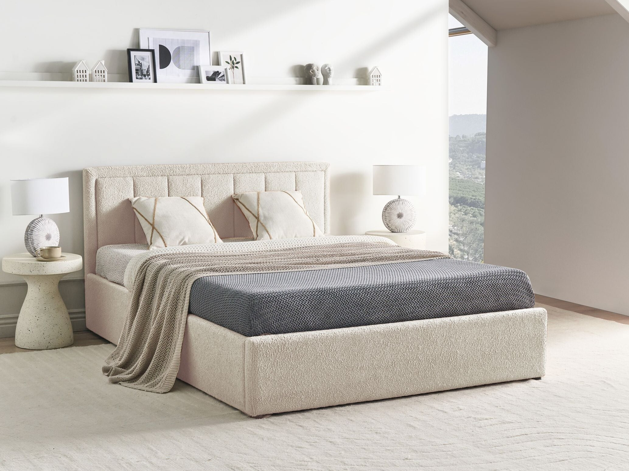 Rúm Berwyn 2565 (Beige)
