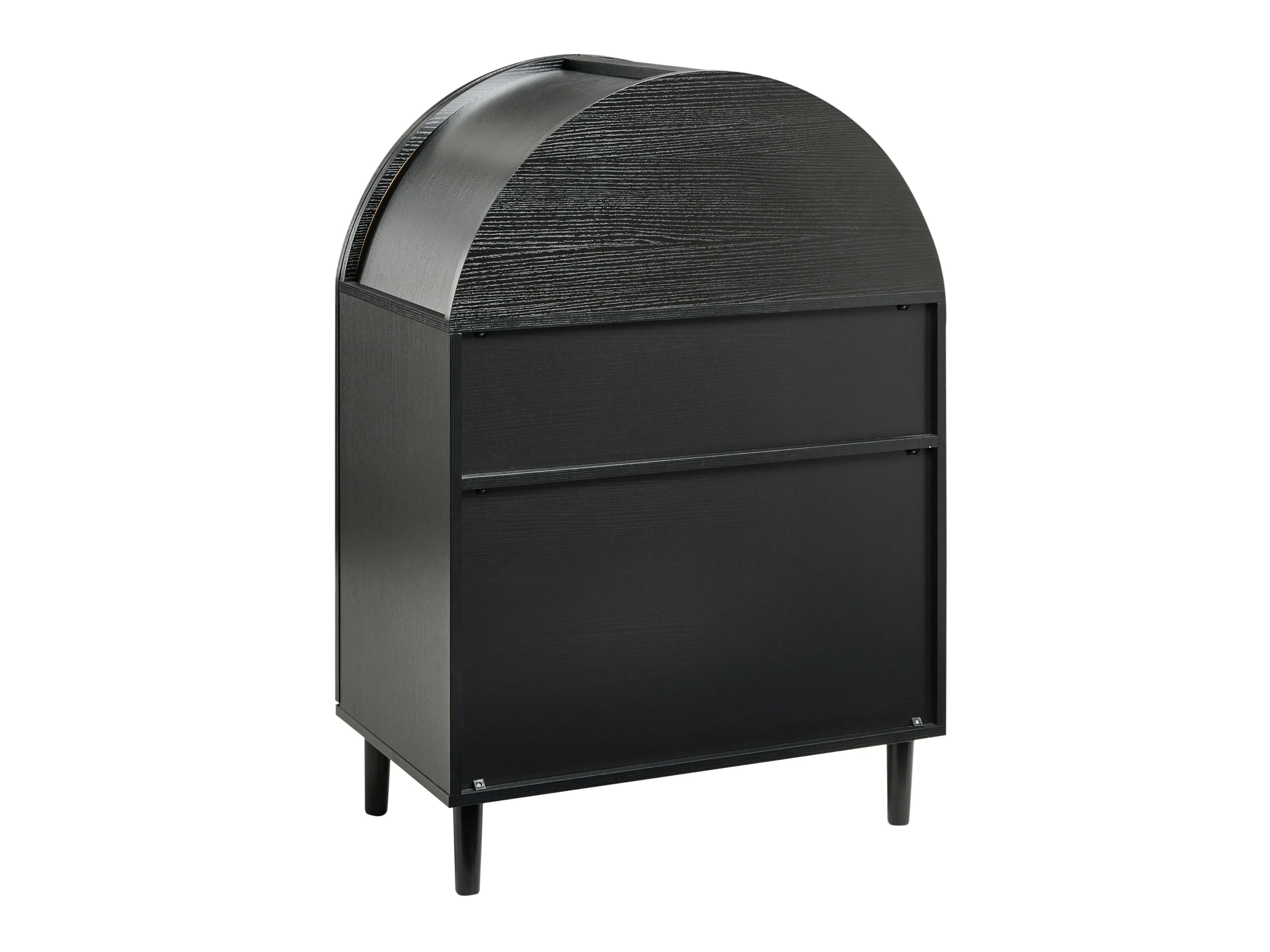 Skenkur Berwyn 3354 (Svartur + Rattan mynstur)