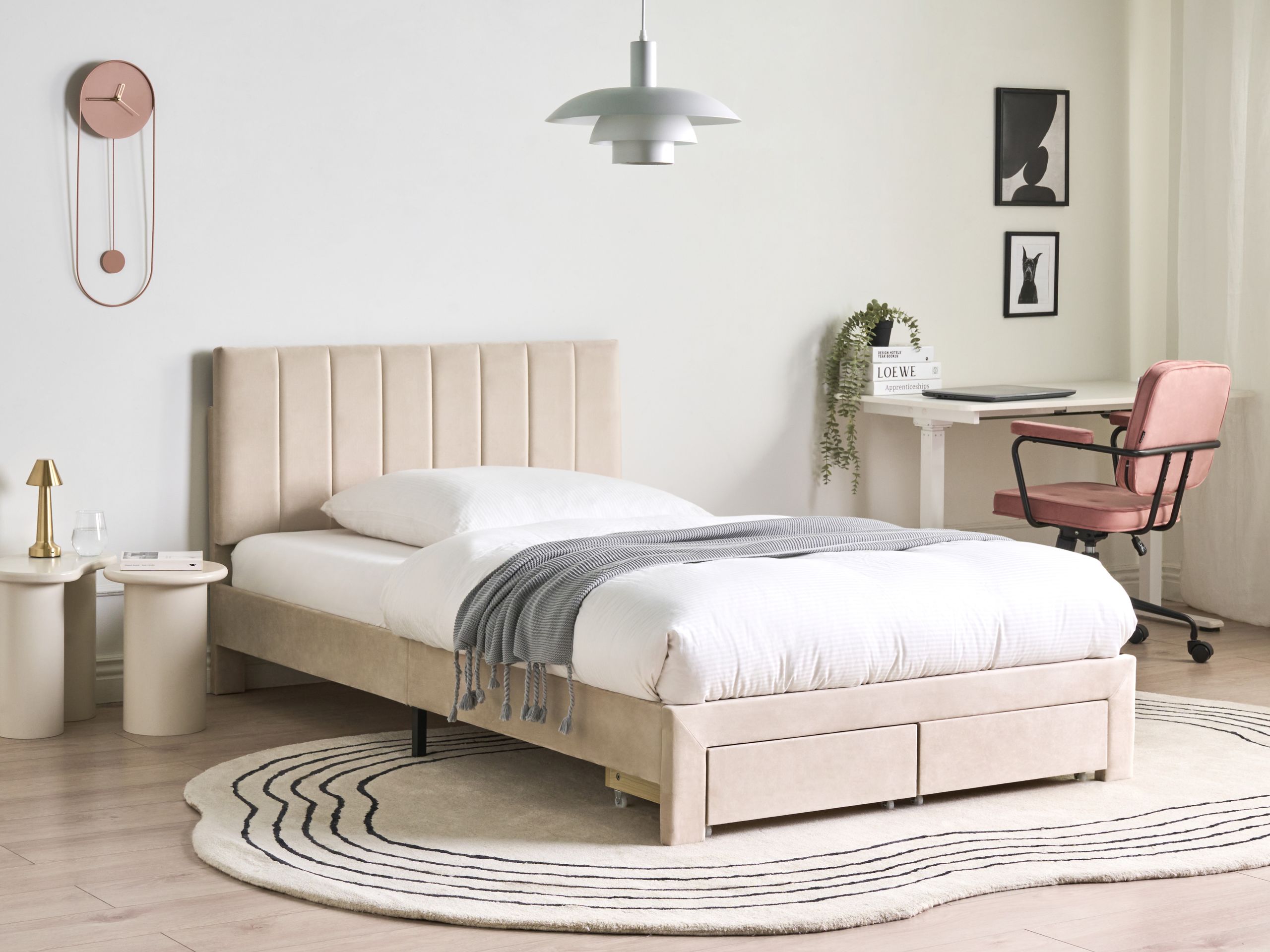 Rúm Berwyn 3442 (Beige)