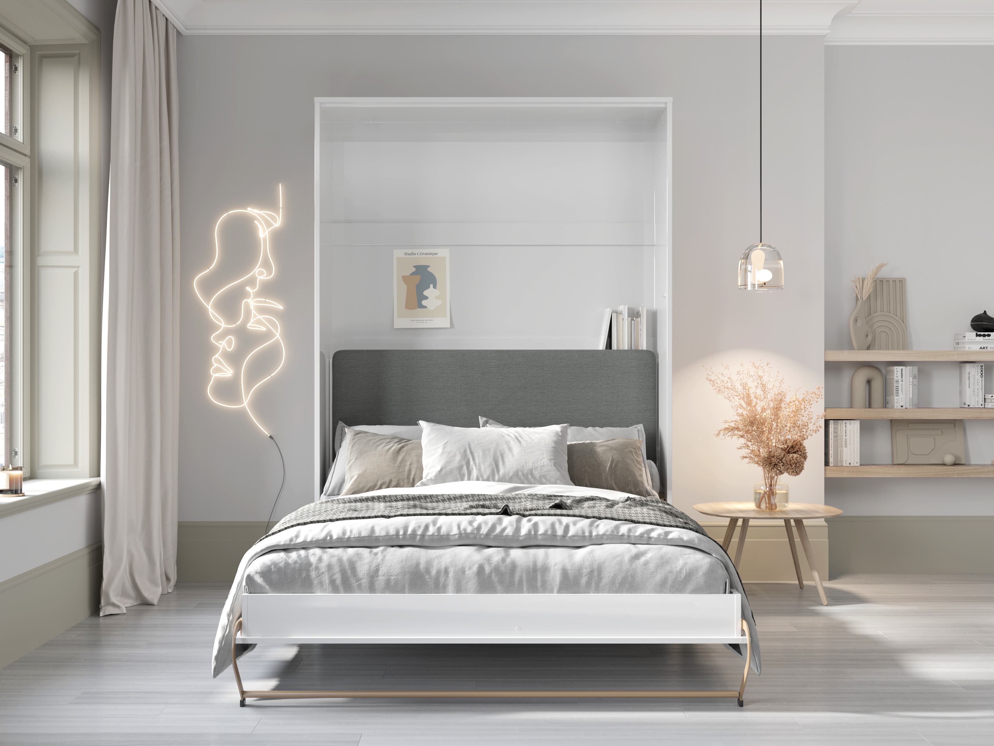 Veggrúm Concept Pro Lenart VI (Hvítur + Grafít)