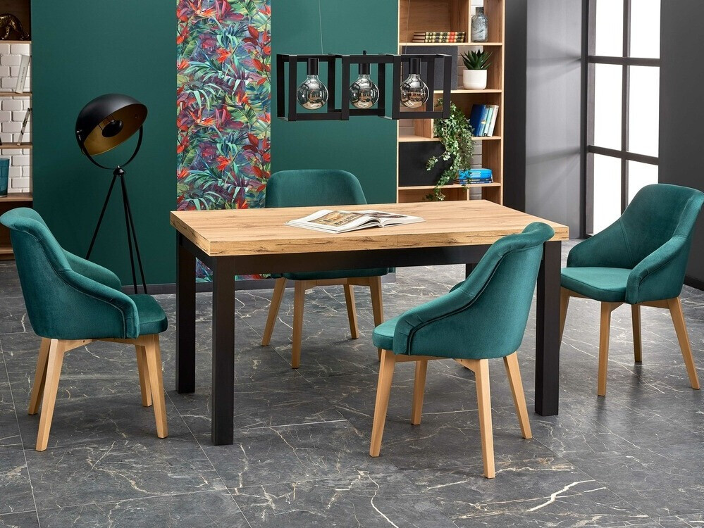 Borð Houston 559 (Craft eik + Svartur)
